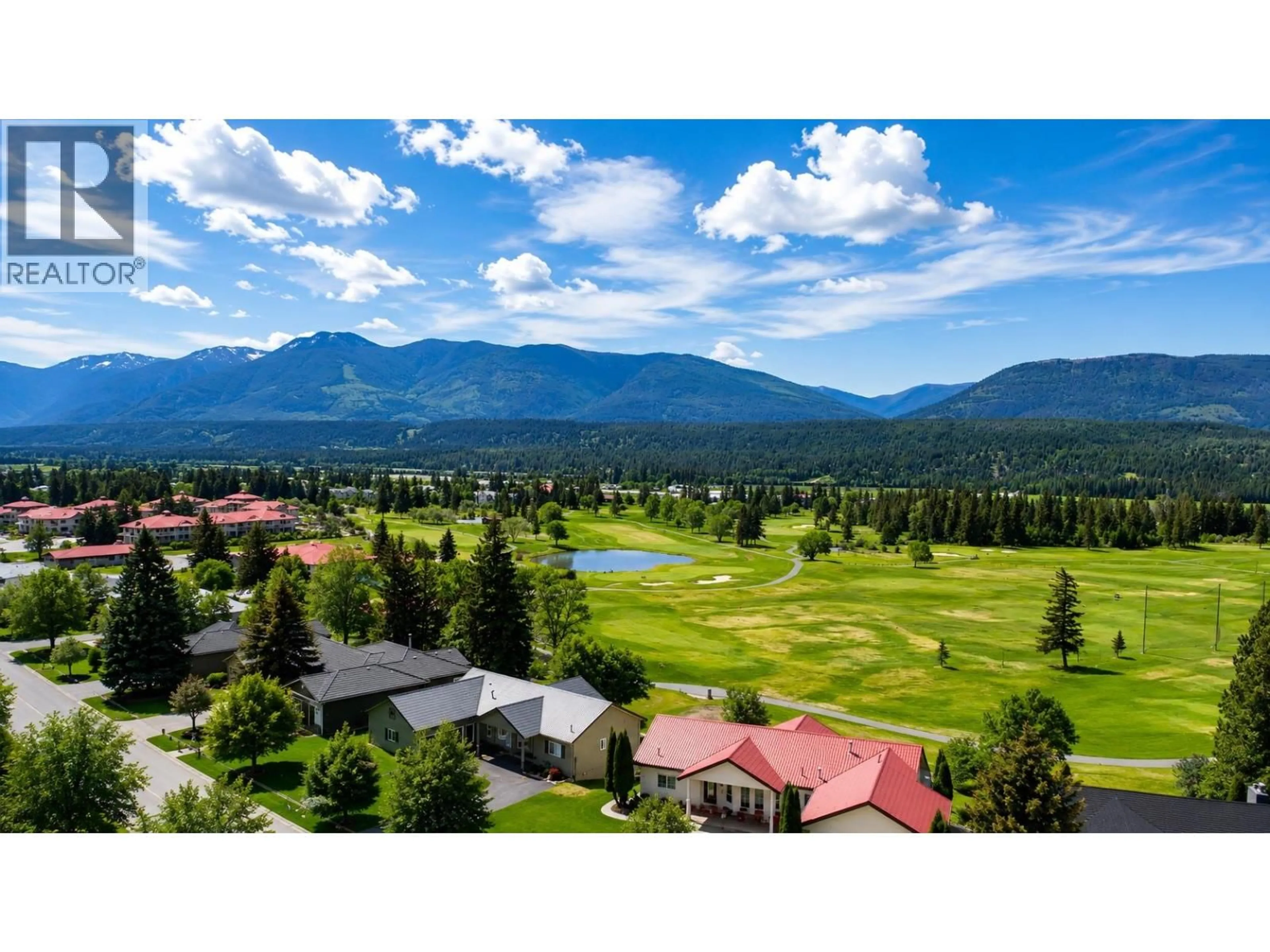 A pic from outside/outdoor area/front of a property/back of a property/a pic from drone, mountain view for 4006A - 5052 RIVERVIEW ROAD, Fairmont Hot Springs British Columbia V0B1L1