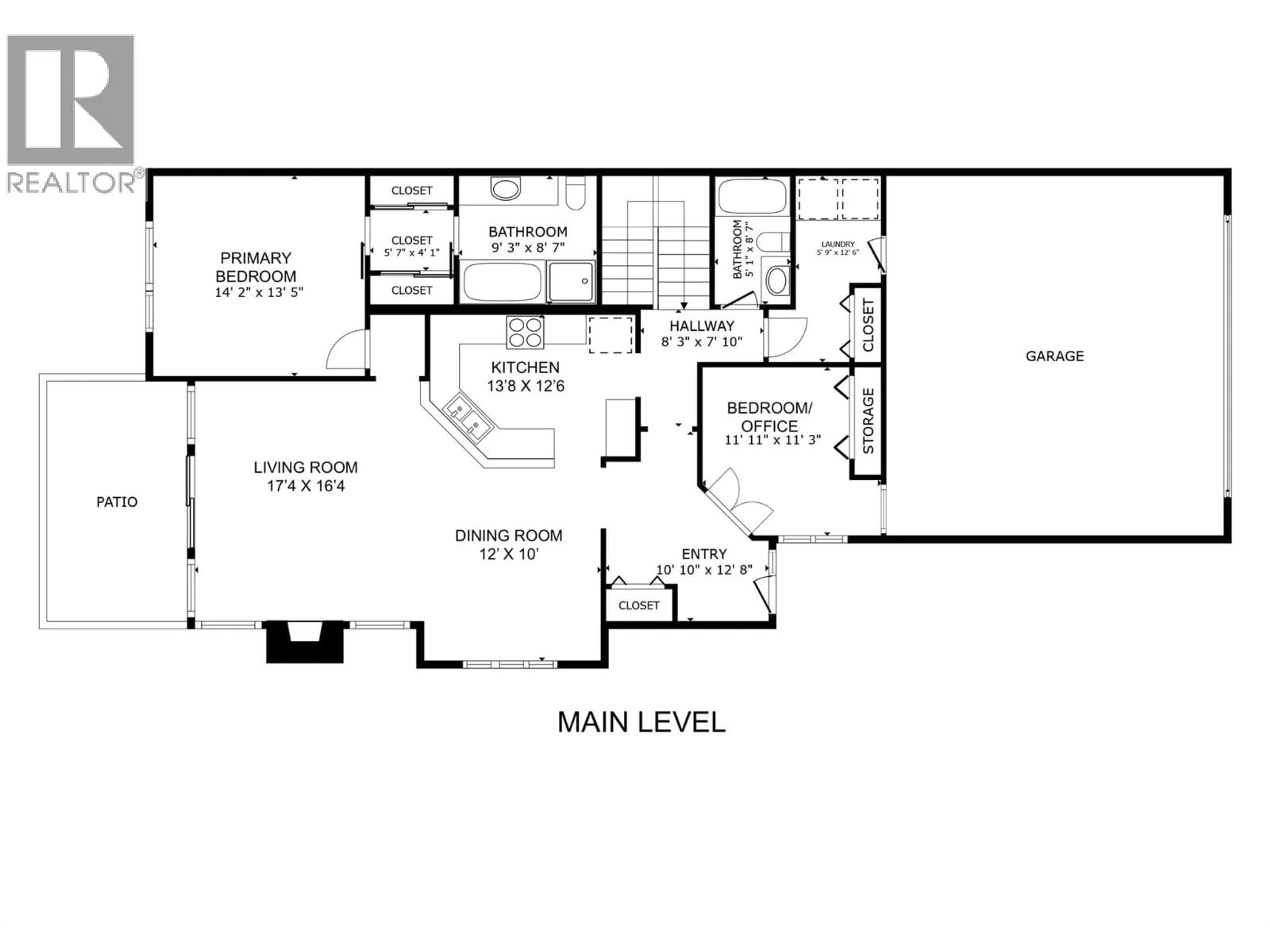Floor plan for 13 - 669 LONG RIDGE DRIVE, Kelowna British Columbia V1V2R9