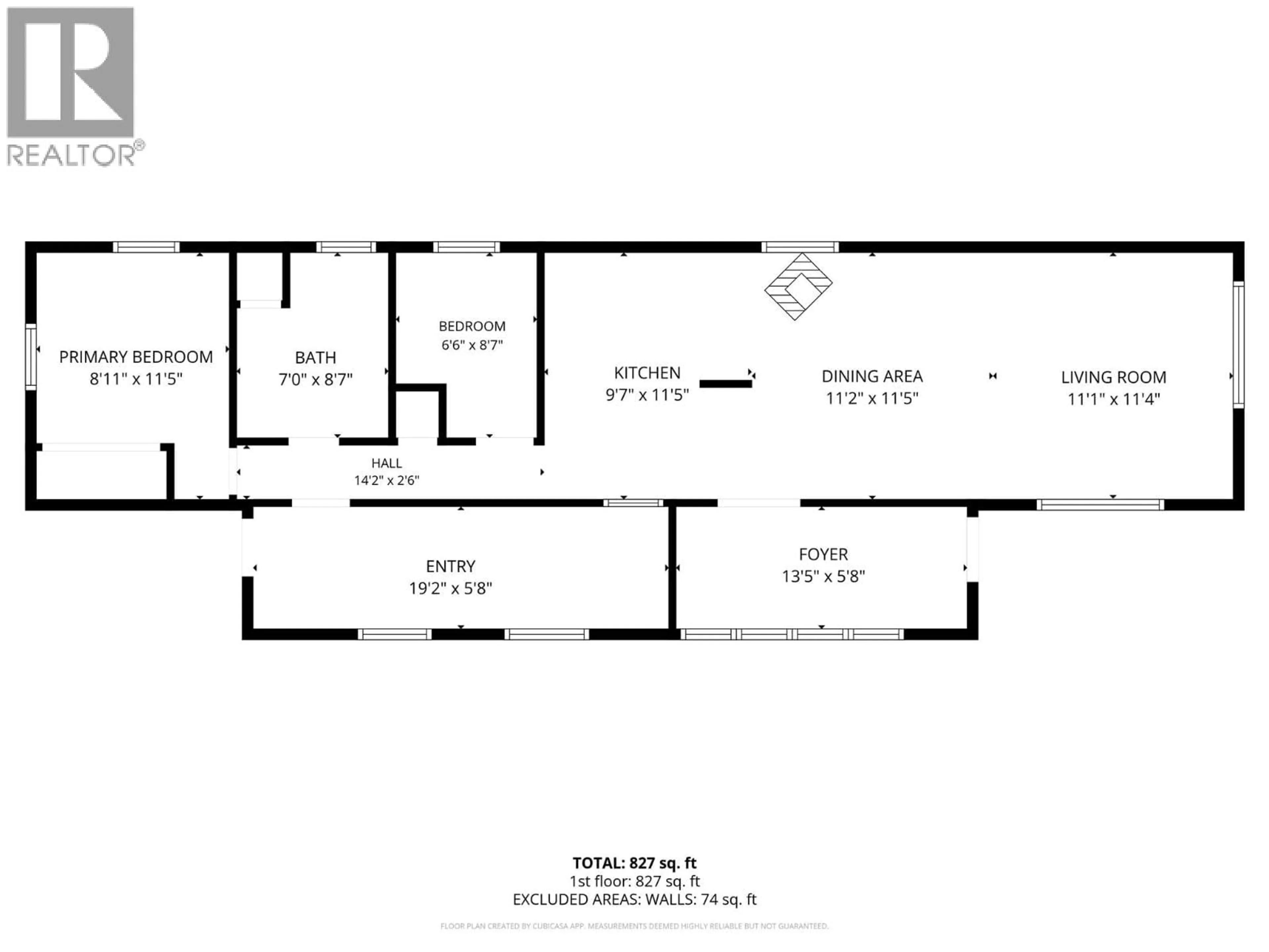 Floor plan for 25 - 263 # 3 HIGHWAY, Princeton British Columbia V0X1W0