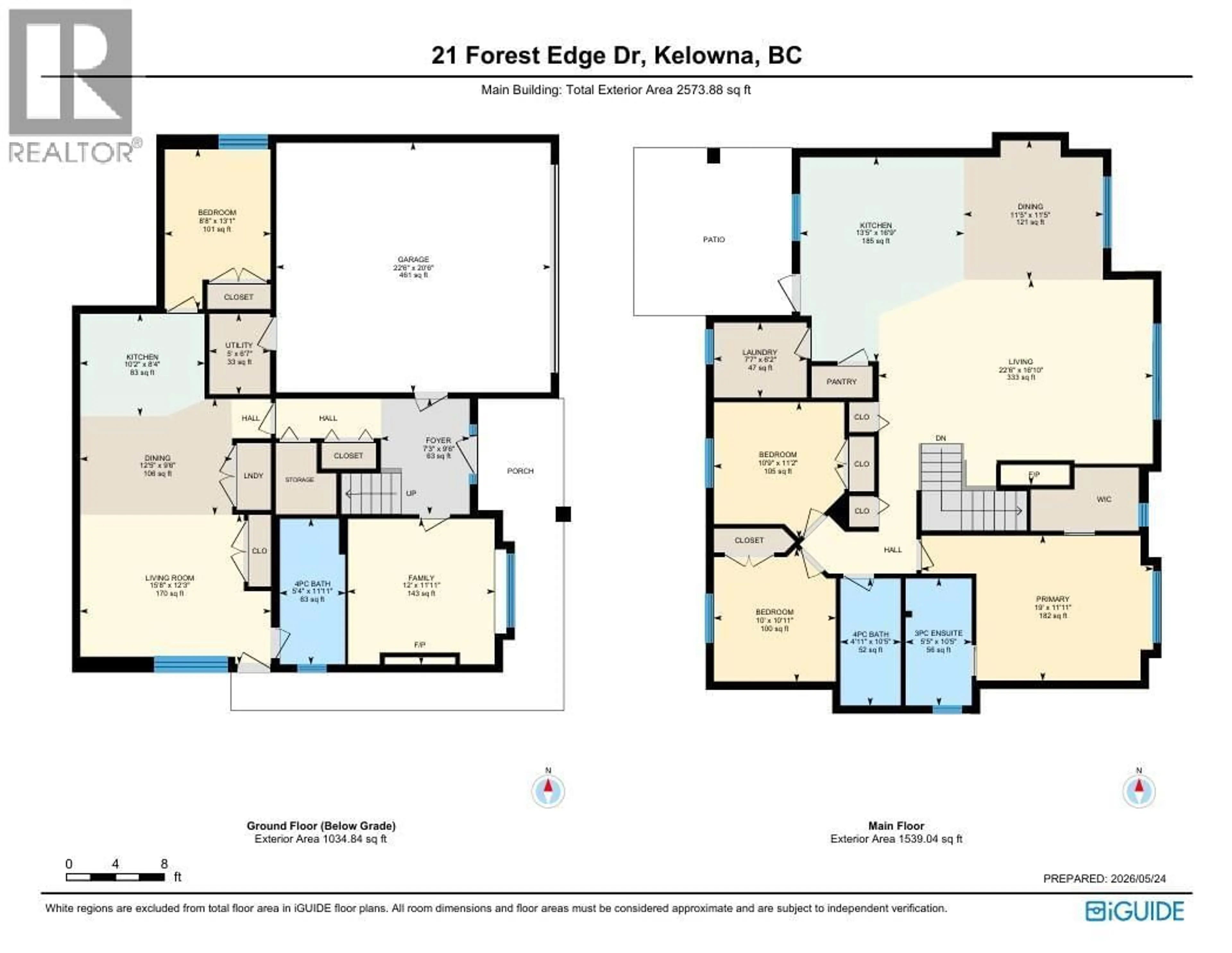Floor plan for 21 FOREST EDGE DRIVE, Kelowna British Columbia V1V3G3