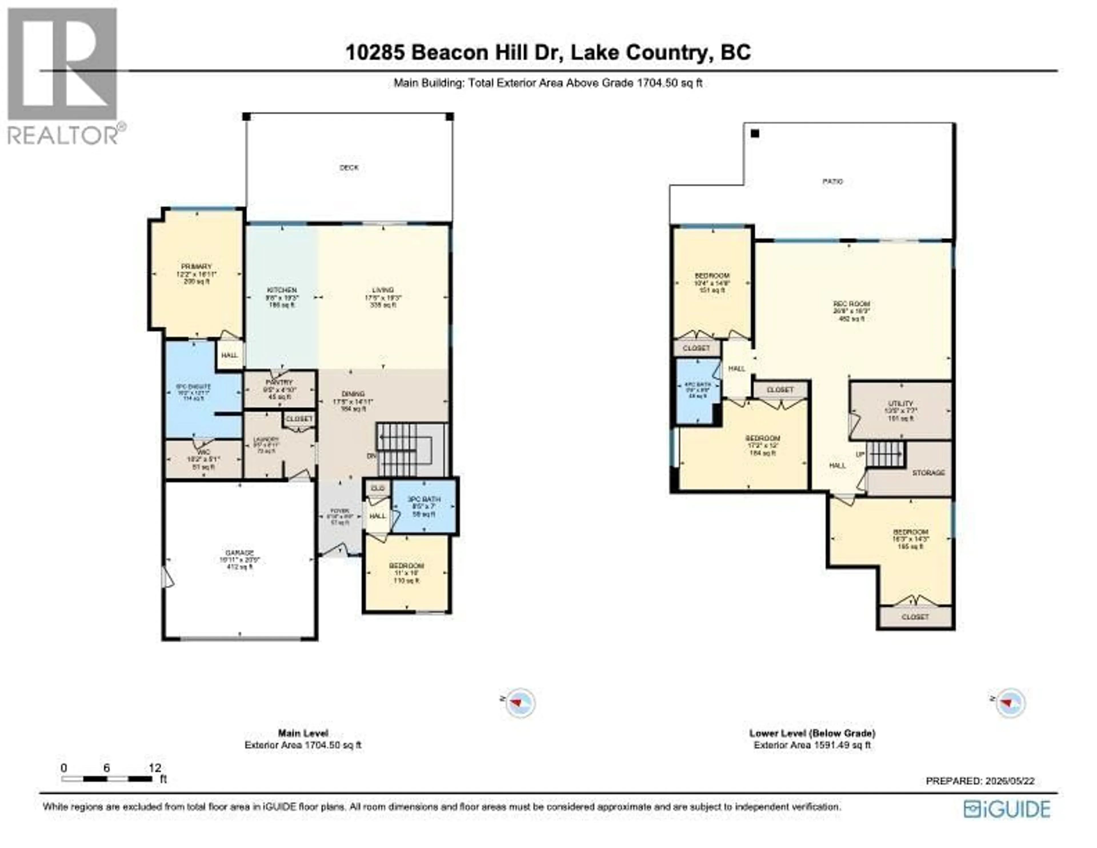 Floor plan for 10285 BEACON HILL DRIVE, Lake Country British Columbia V4V0A9