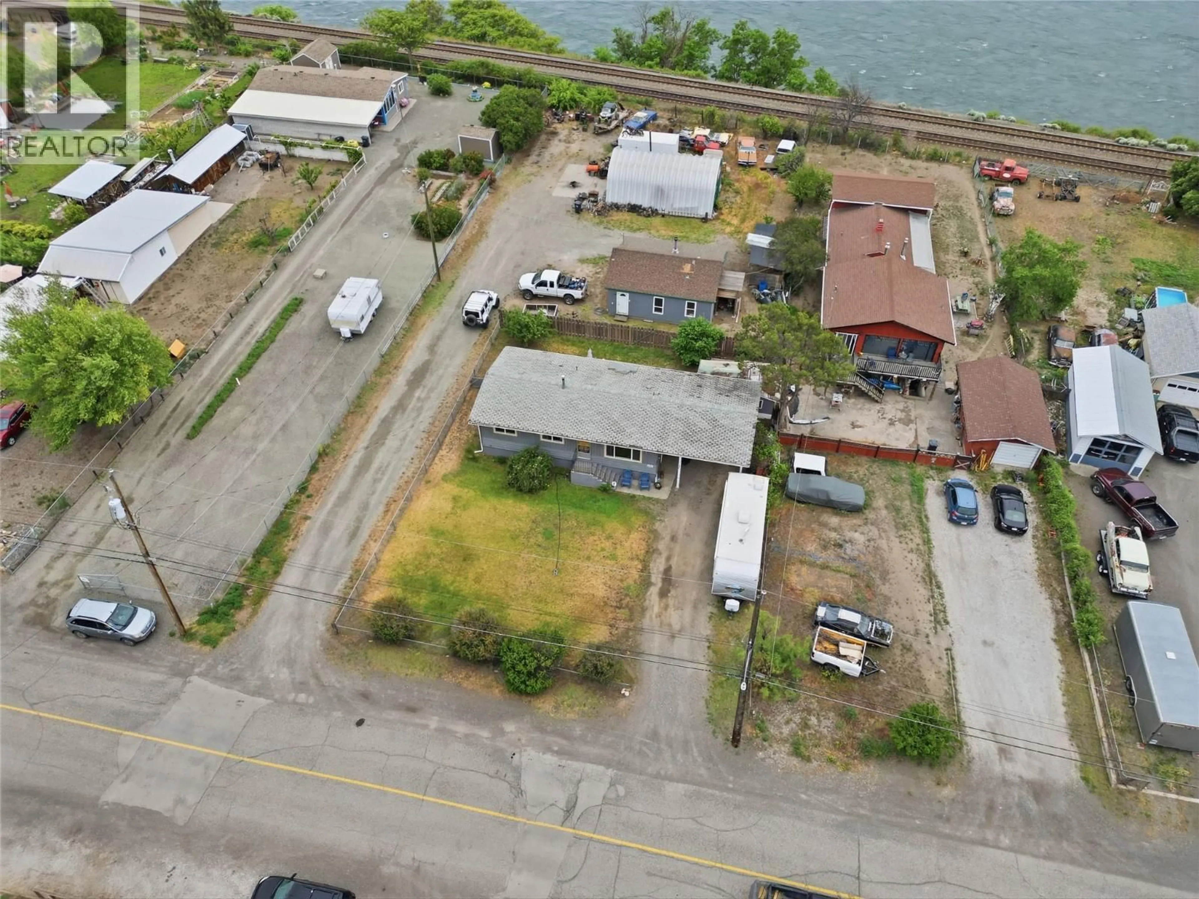 A pic from outside/outdoor area/front of a property/back of a property/a pic from drone, water/lake/river/ocean view for 421 TINGLEY STREET, Ashcroft British Columbia V0K1A0