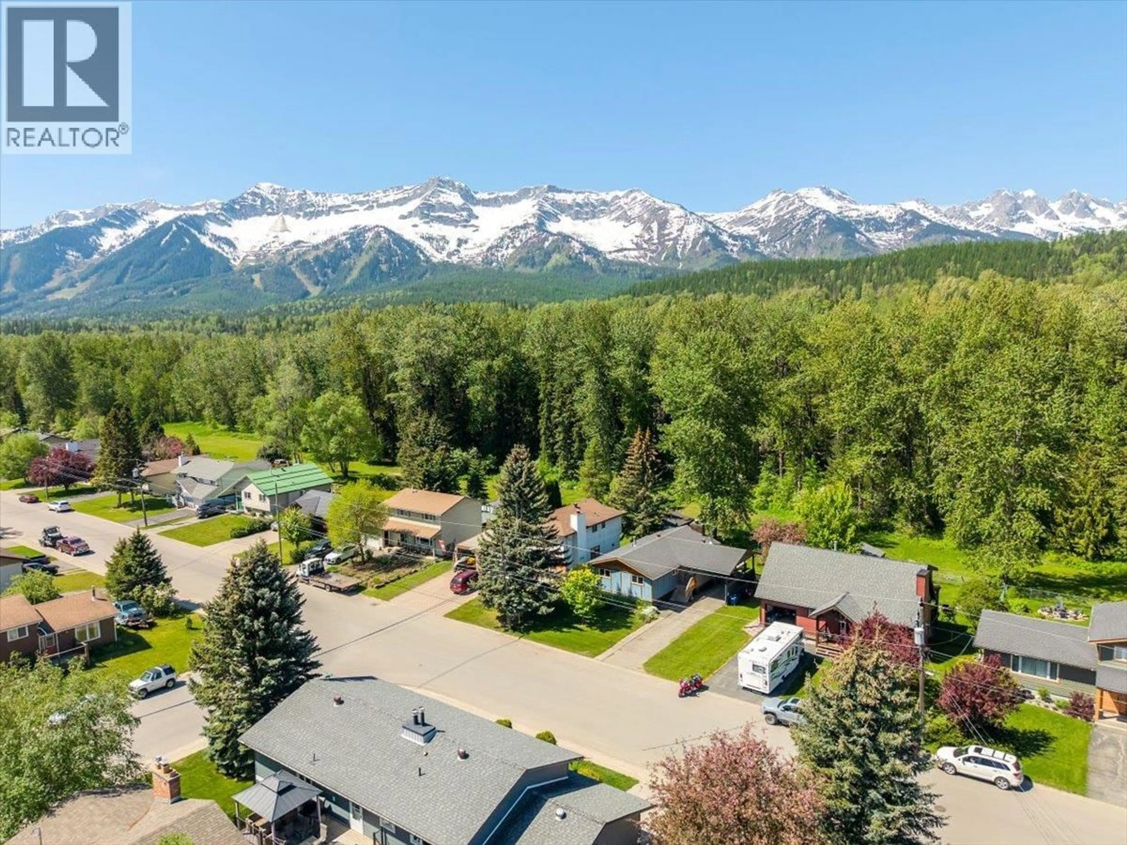 A pic from outside/outdoor area/front of a property/back of a property/a pic from drone, mountain view for 8 MT PROCTOR AVENUE, Fernie British Columbia V0B1M3