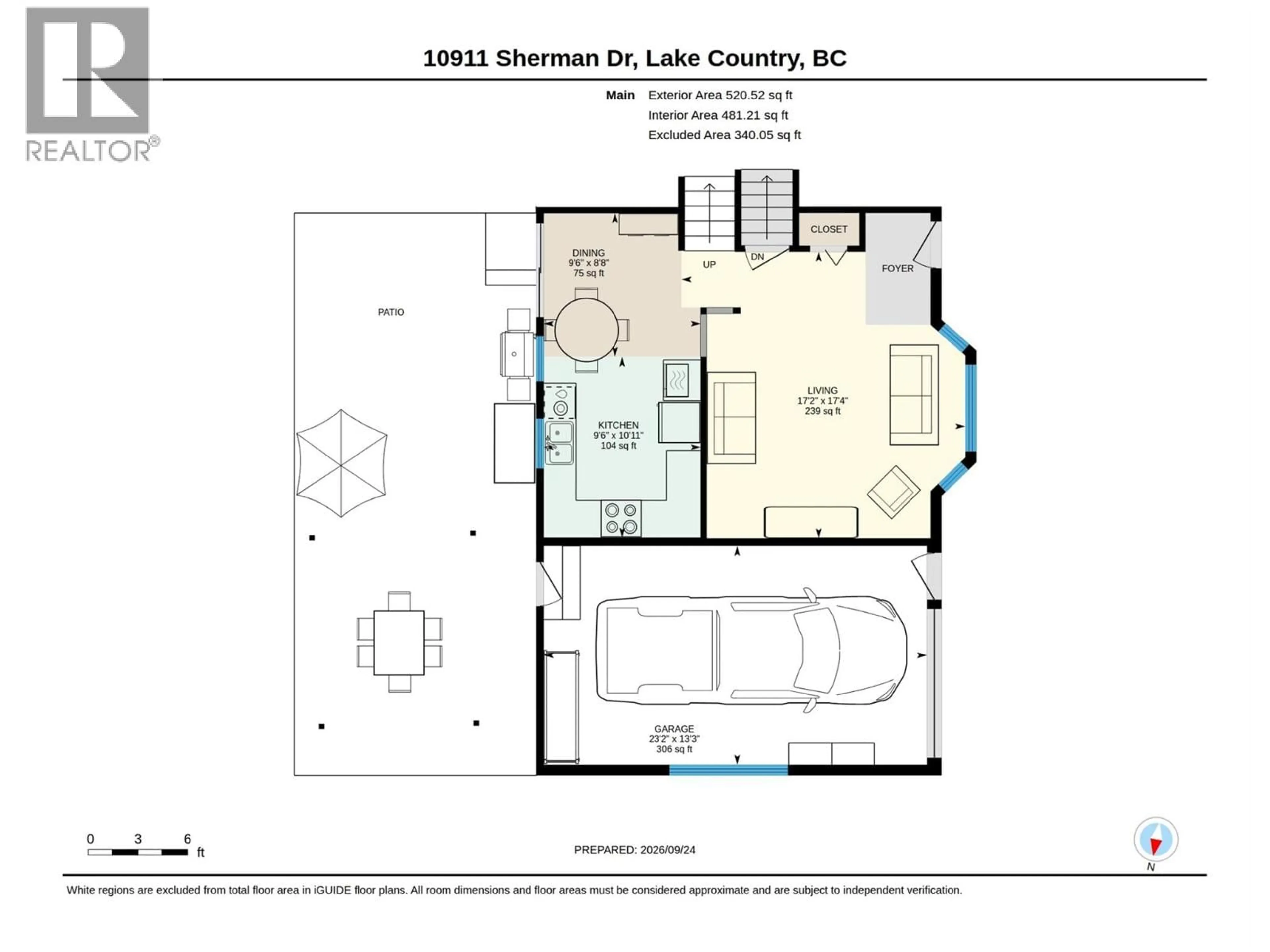 Floor plan for 10911 SHERMAN DRIVE, Lake Country British Columbia V4V1W8
