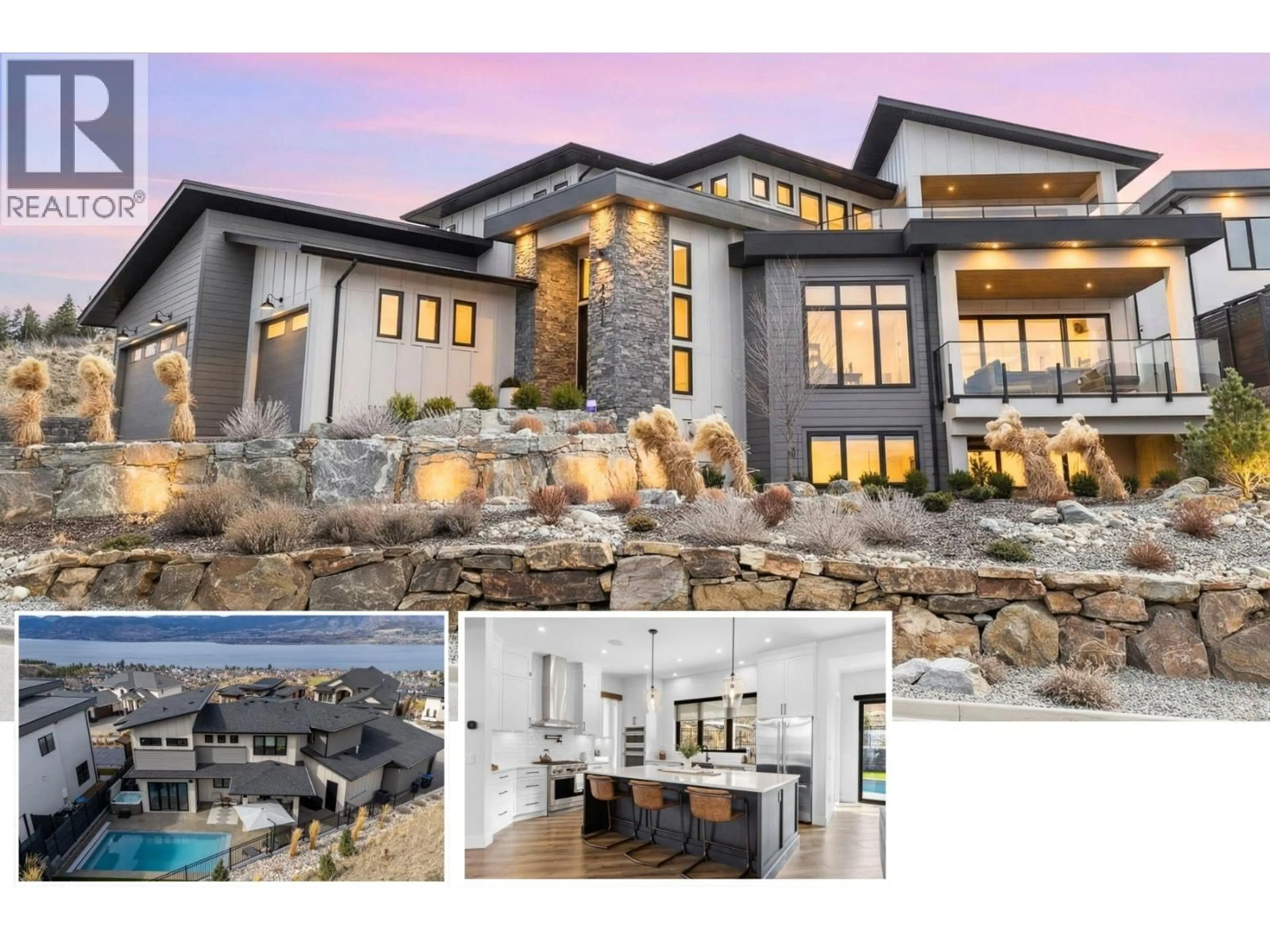 Home with brick exterior material, mountain view for 491 TRESTLE RIDGE DRIVE, Kelowna British Columbia V1W5M3