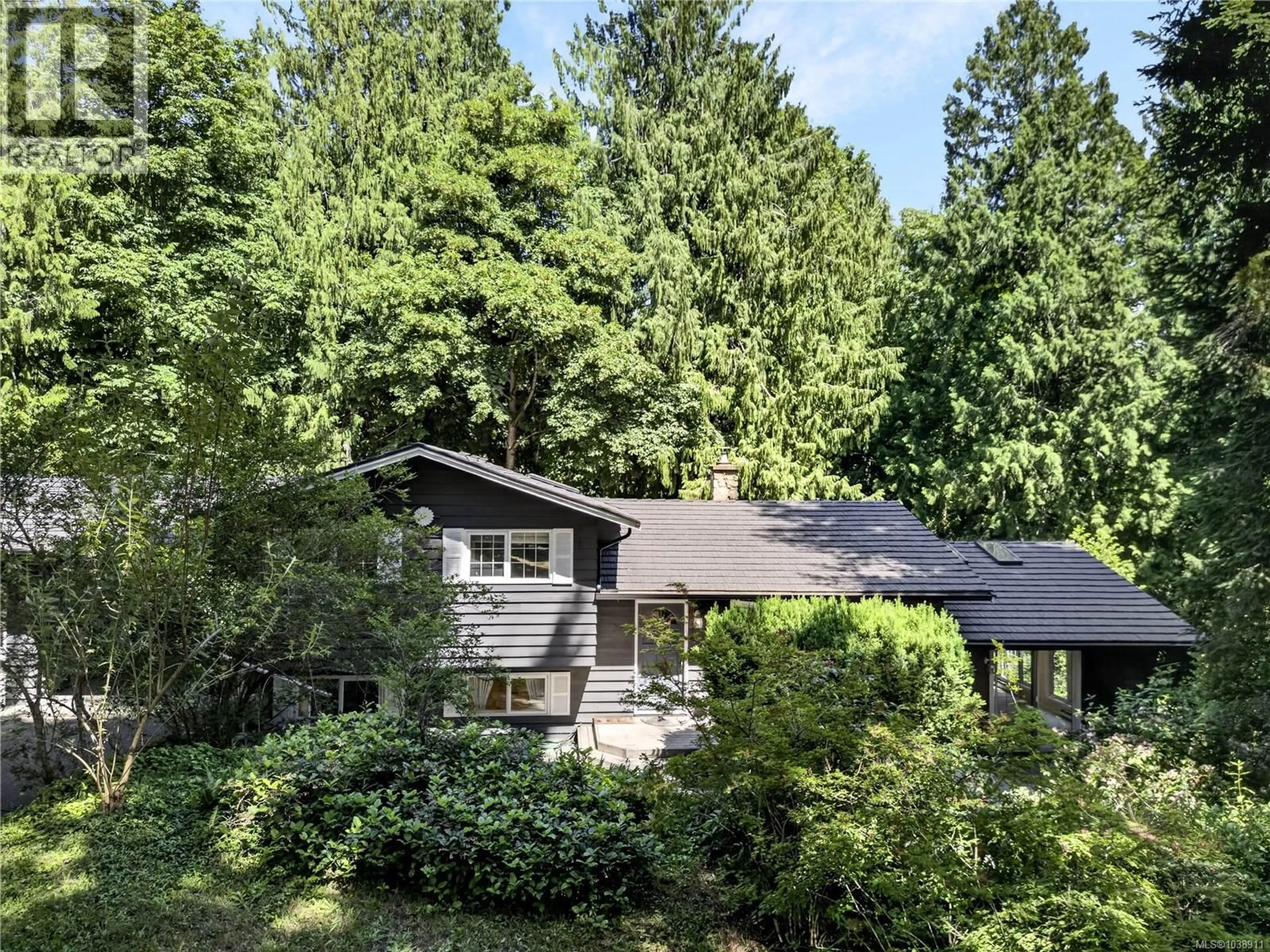 A pic from outside/outdoor area/front of a property/back of a property/a pic from drone, forest/trees view for 110 SCARFF LANE, Salt Spring British Columbia V8K2P5