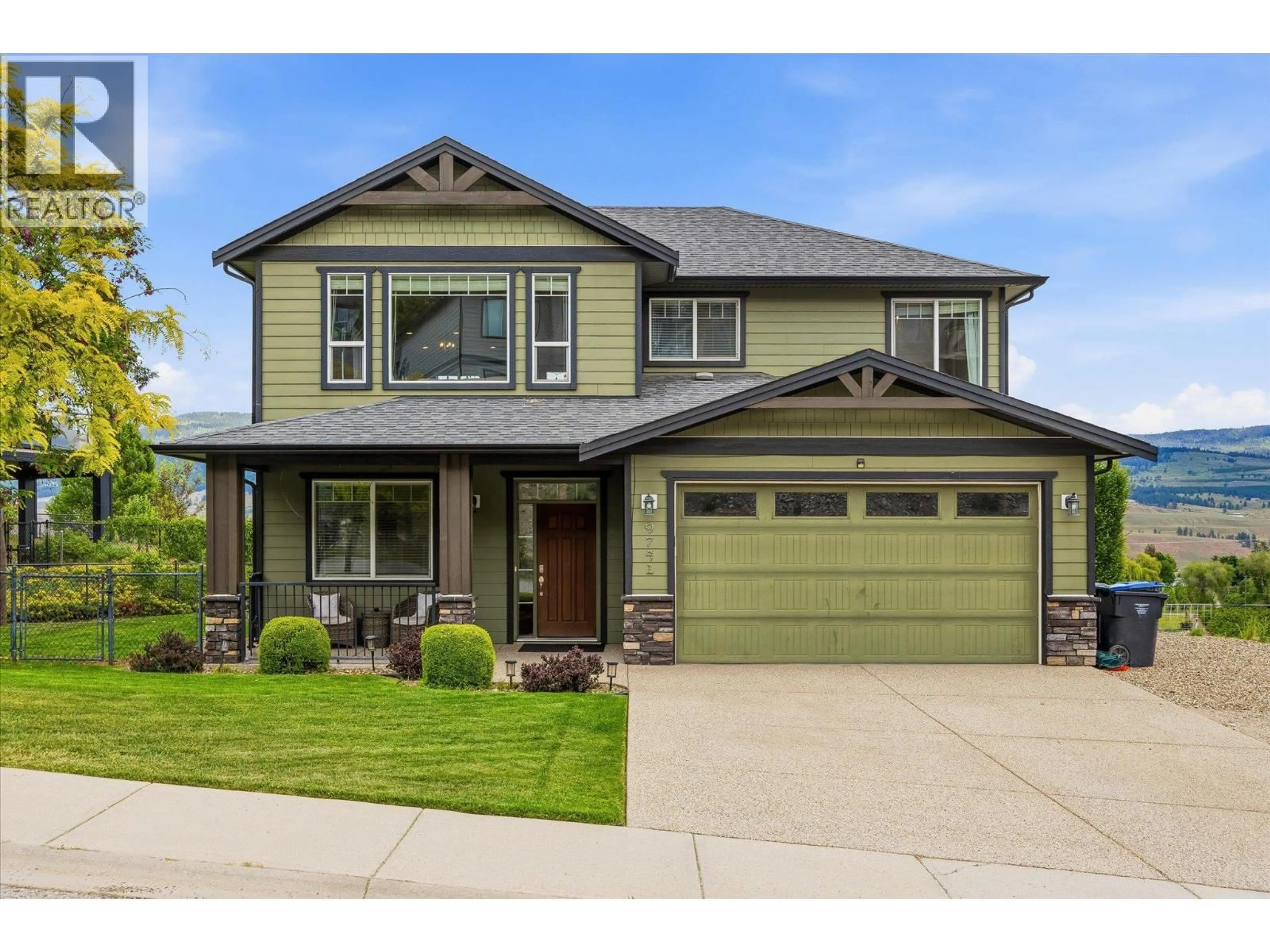 Home with vinyl exterior material, street for 9741 CRIMSON ROAD, Lake Country British Columbia V4V2S1