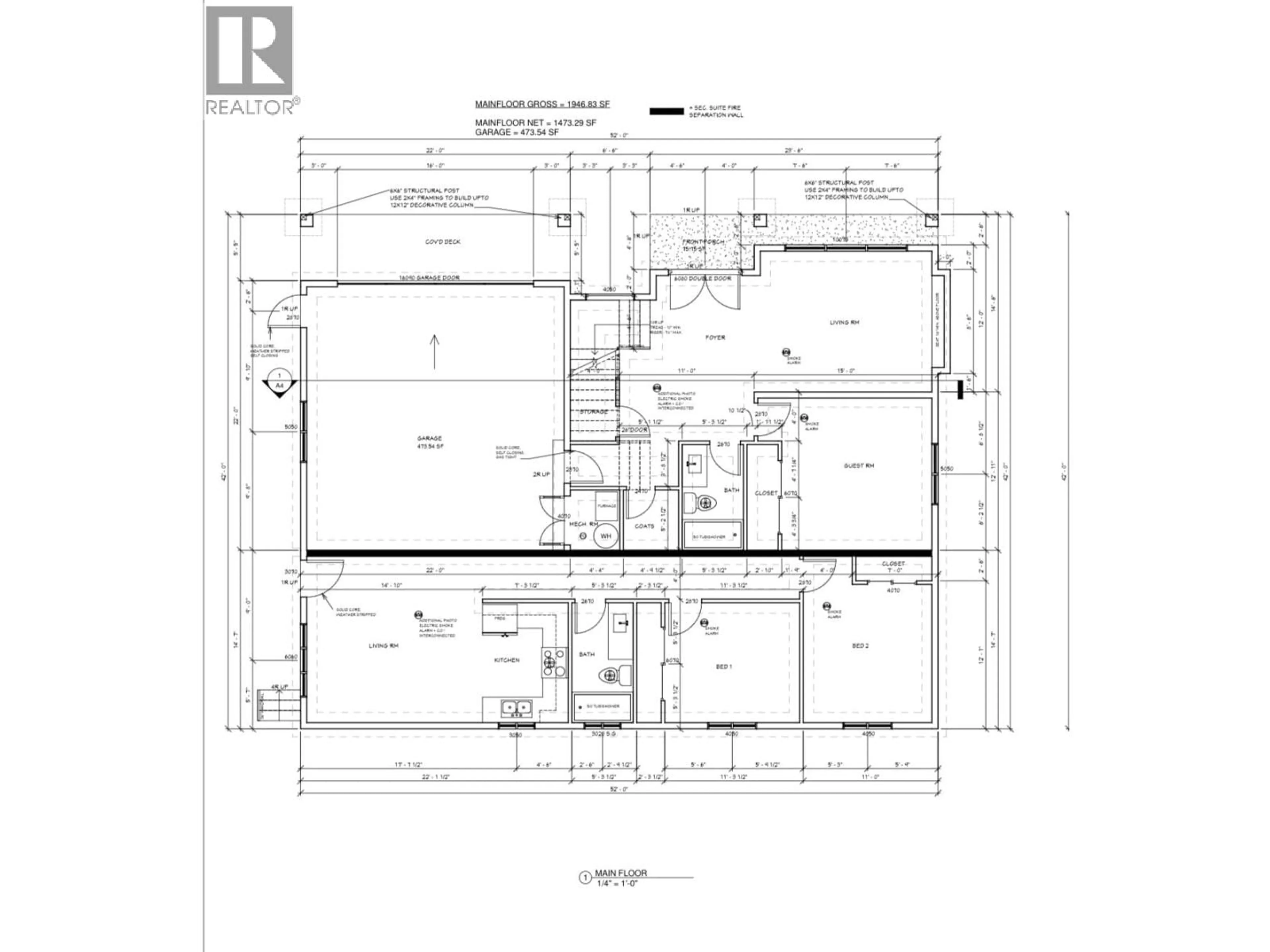 Floor plan for 2231 LAVETTA DRIVE, Kelowna British Columbia V1P1R3