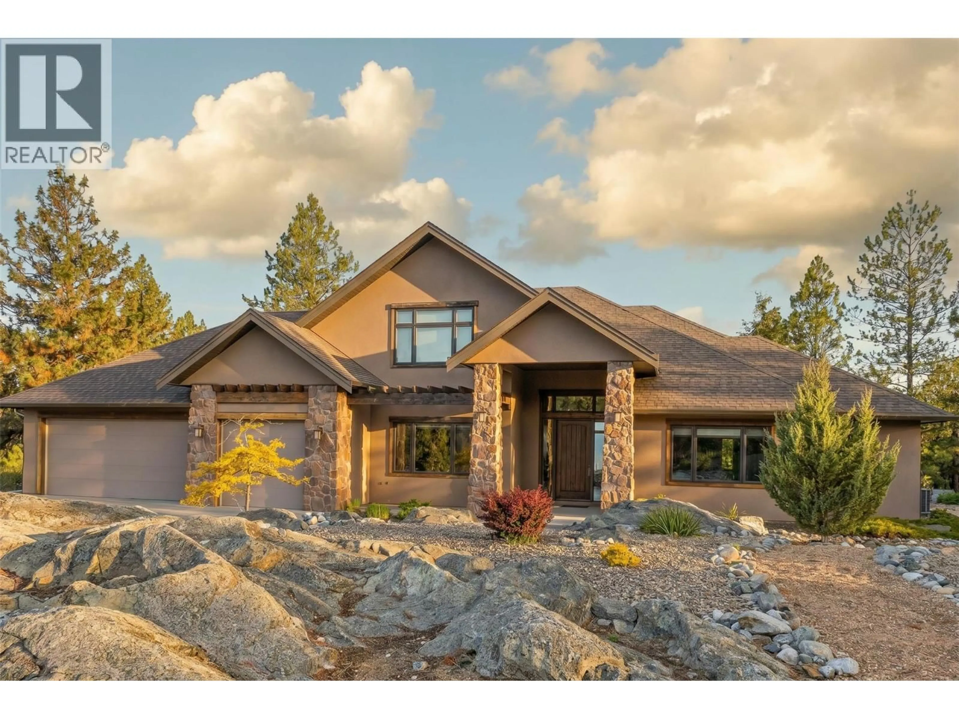 Home with brick exterior material, mountain view for 136 FALCON PLACE, Osoyoos British Columbia V0H1V6