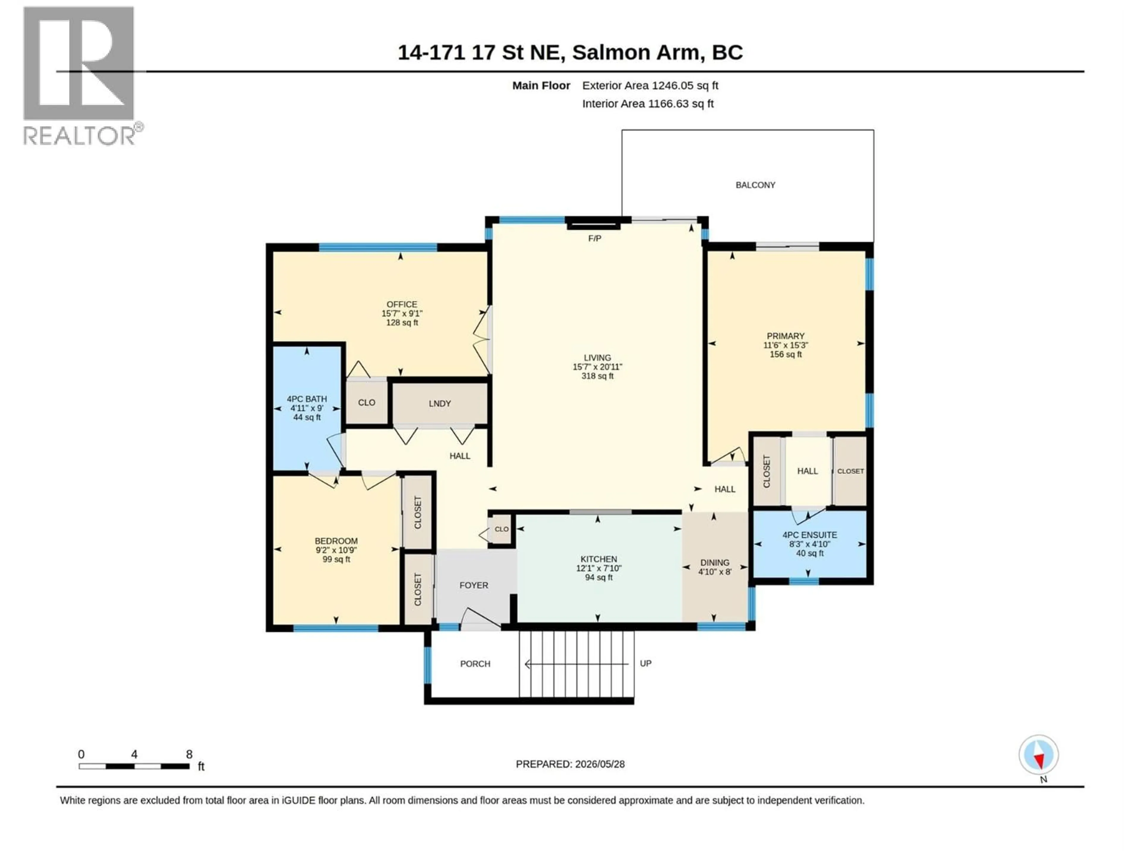 Floor plan for 14 - 171 17 STREET SOUTHEAST, Salmon Arm British Columbia V1E1P8