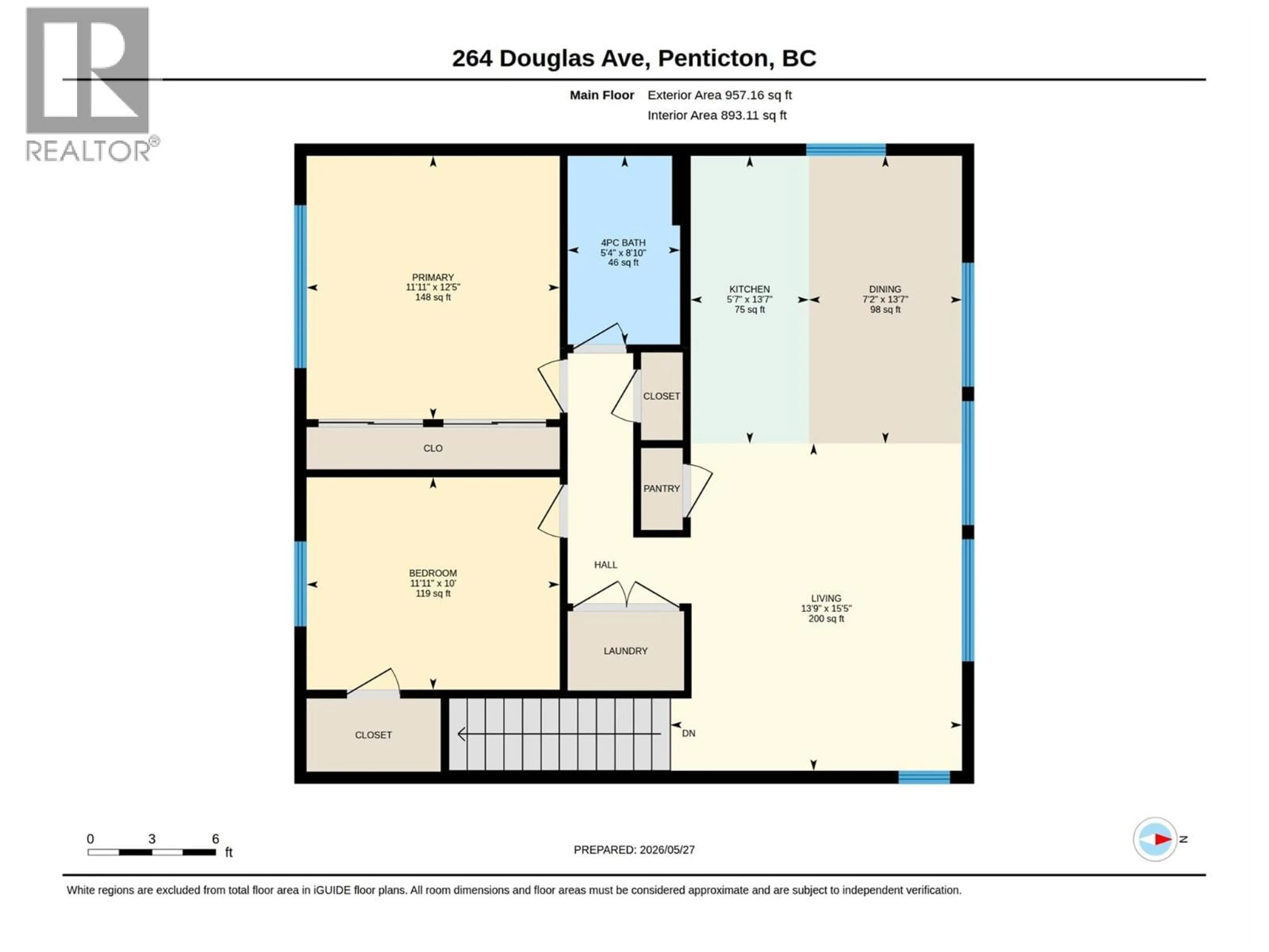 Floor plan for 264 DOUGLAS AVENUE, Penticton British Columbia V2A2T8