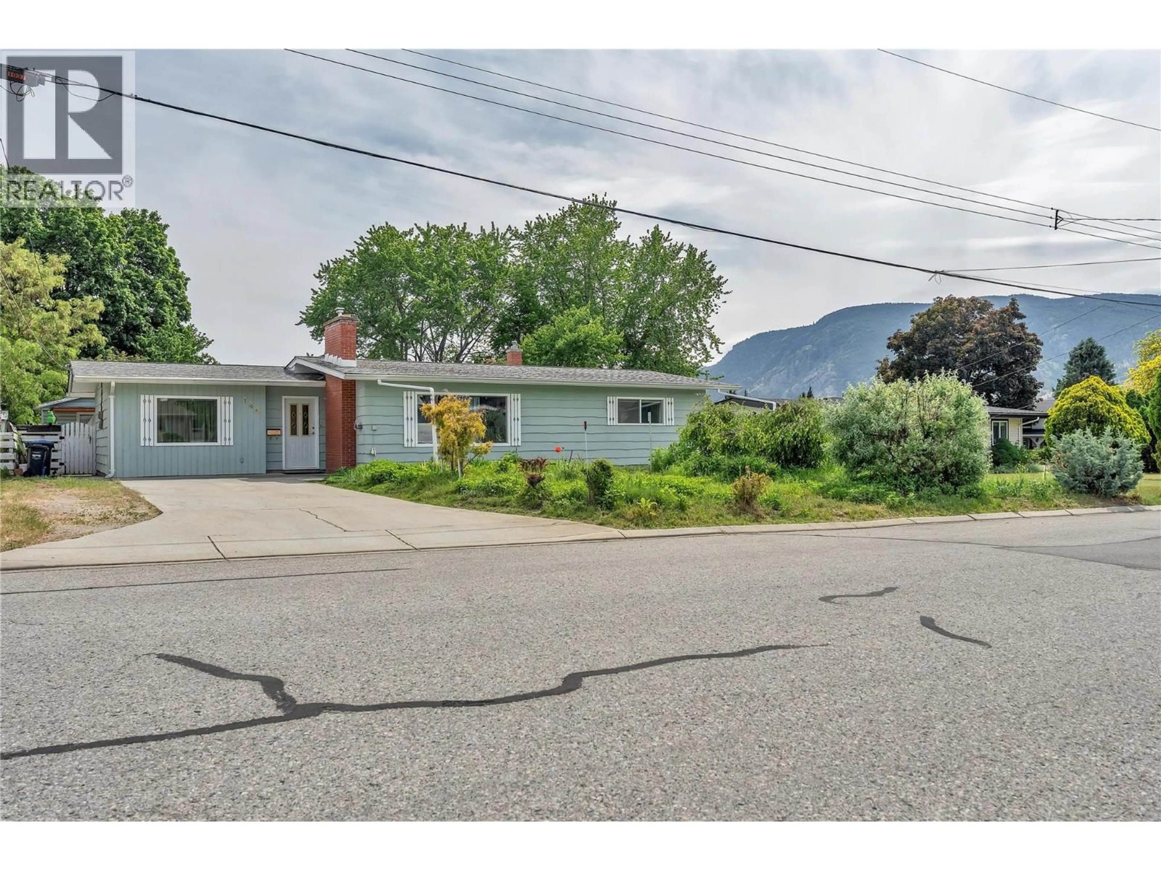 A pic from outside/outdoor area/front of a property/back of a property/a pic from drone, mountain view for 146 MCCULLOCH DRIVE, Penticton British Columbia V2A3P7
