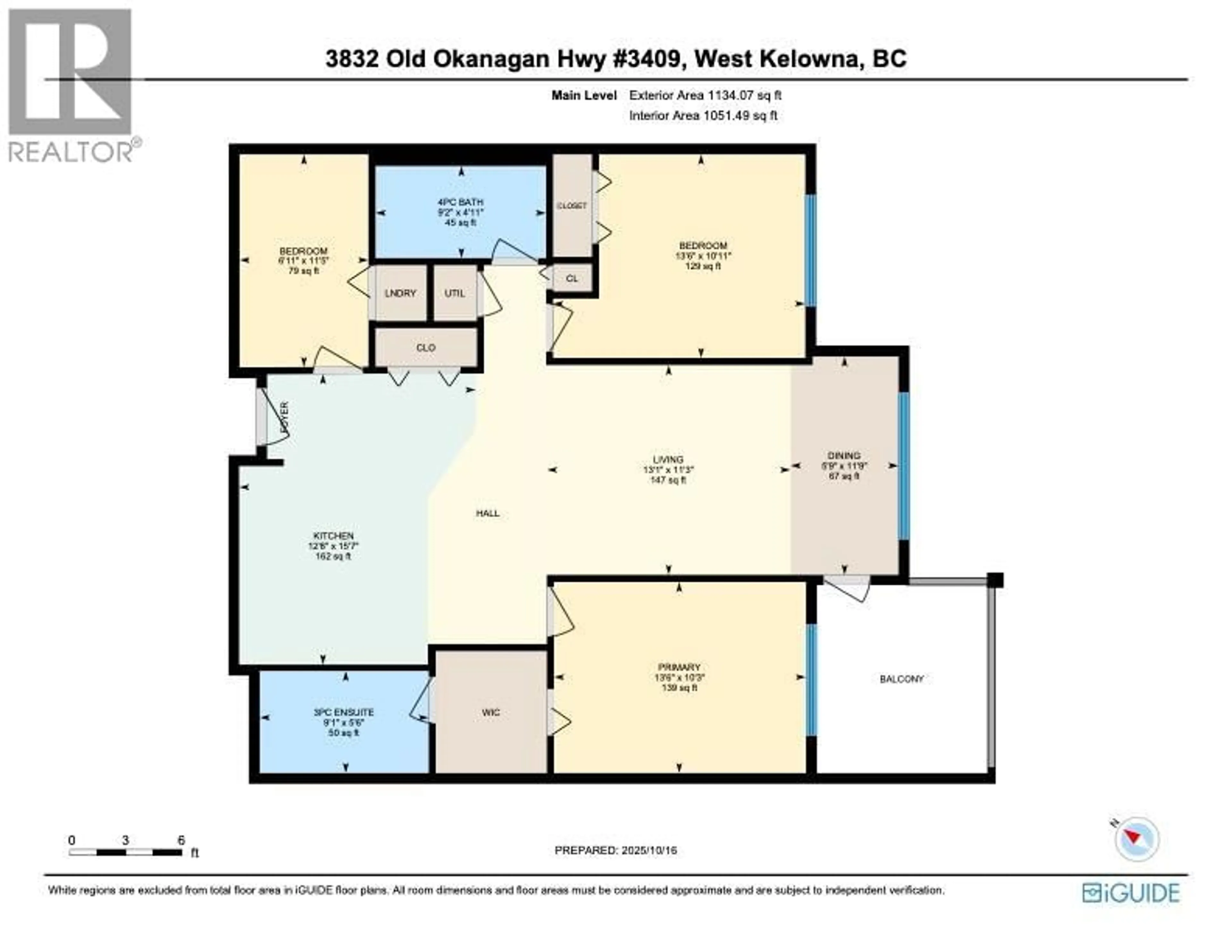 Floor plan for 3409 - 3832 OLD OKANAGAN HIGHWAY, West Kelowna British Columbia V4T3G6