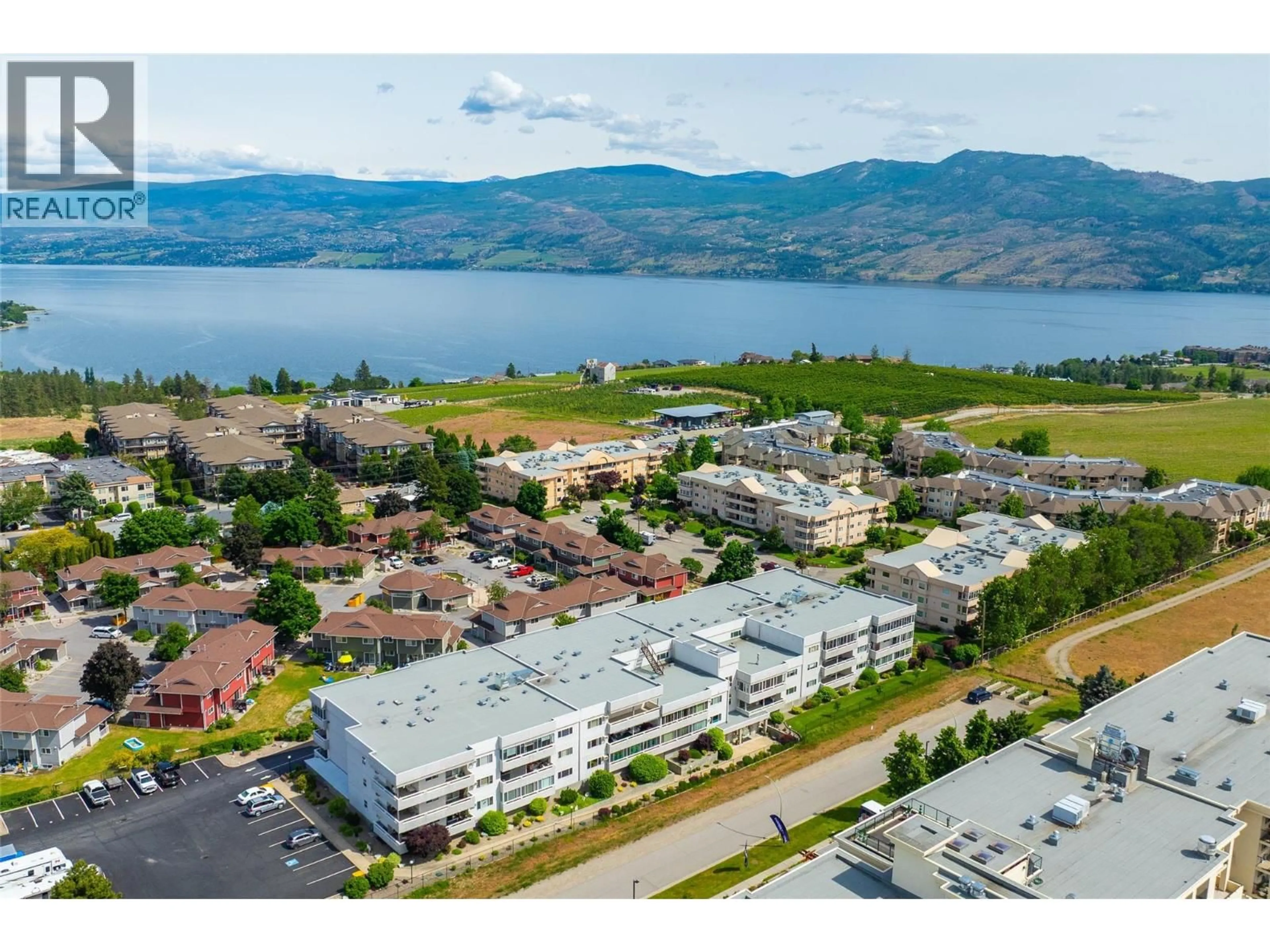 A pic from outside/outdoor area/front of a property/back of a property/a pic from drone, mountain view for 110 - 2477 INGRAM ROAD, West Kelowna British Columbia V4T1W7