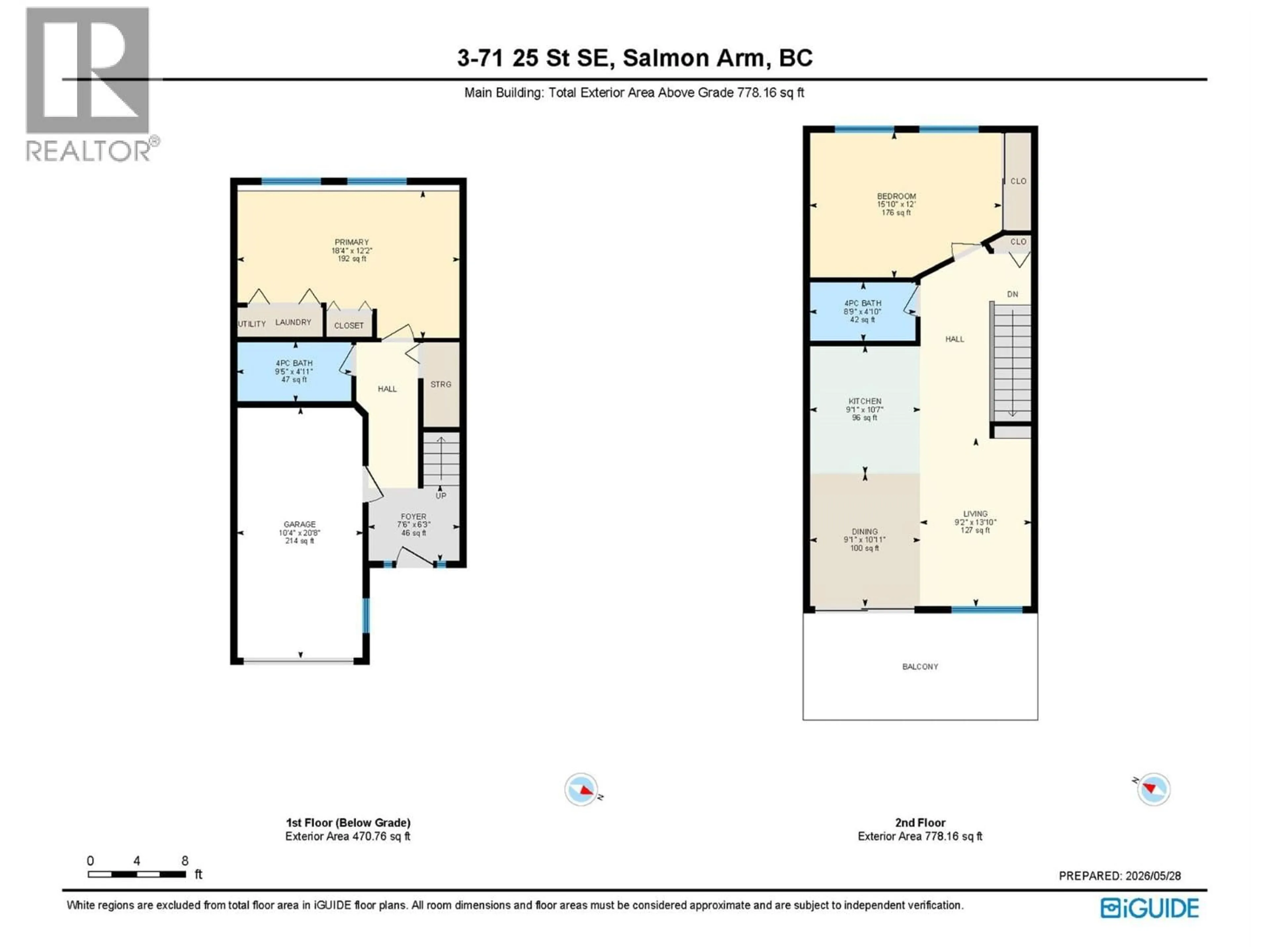 Floor plan for 3 - 71 25 STREET SOUTHEAST, Salmon Arm British Columbia V1E1S2