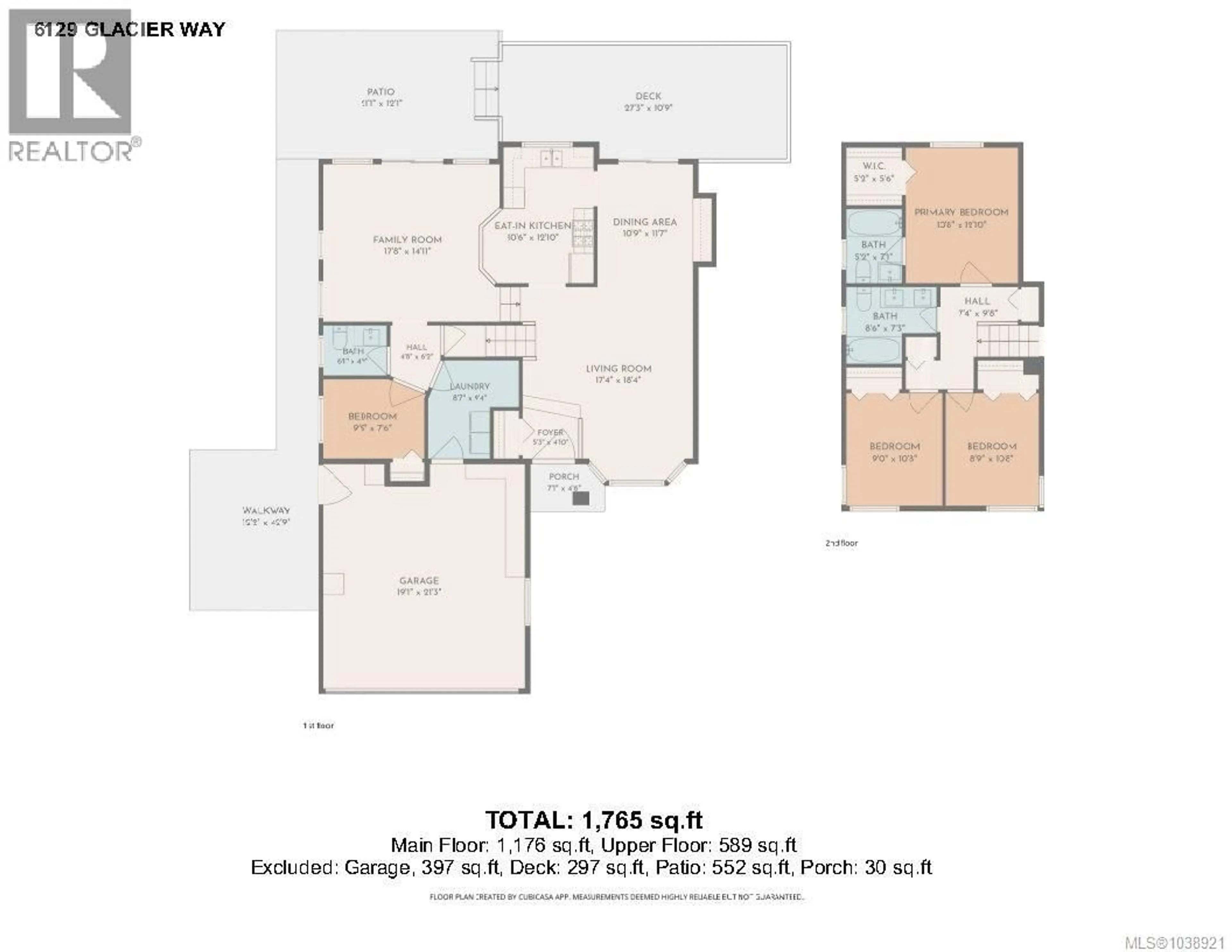 Floor plan for 6129 GLACIER WAY, Nanaimo British Columbia V9T6C8
