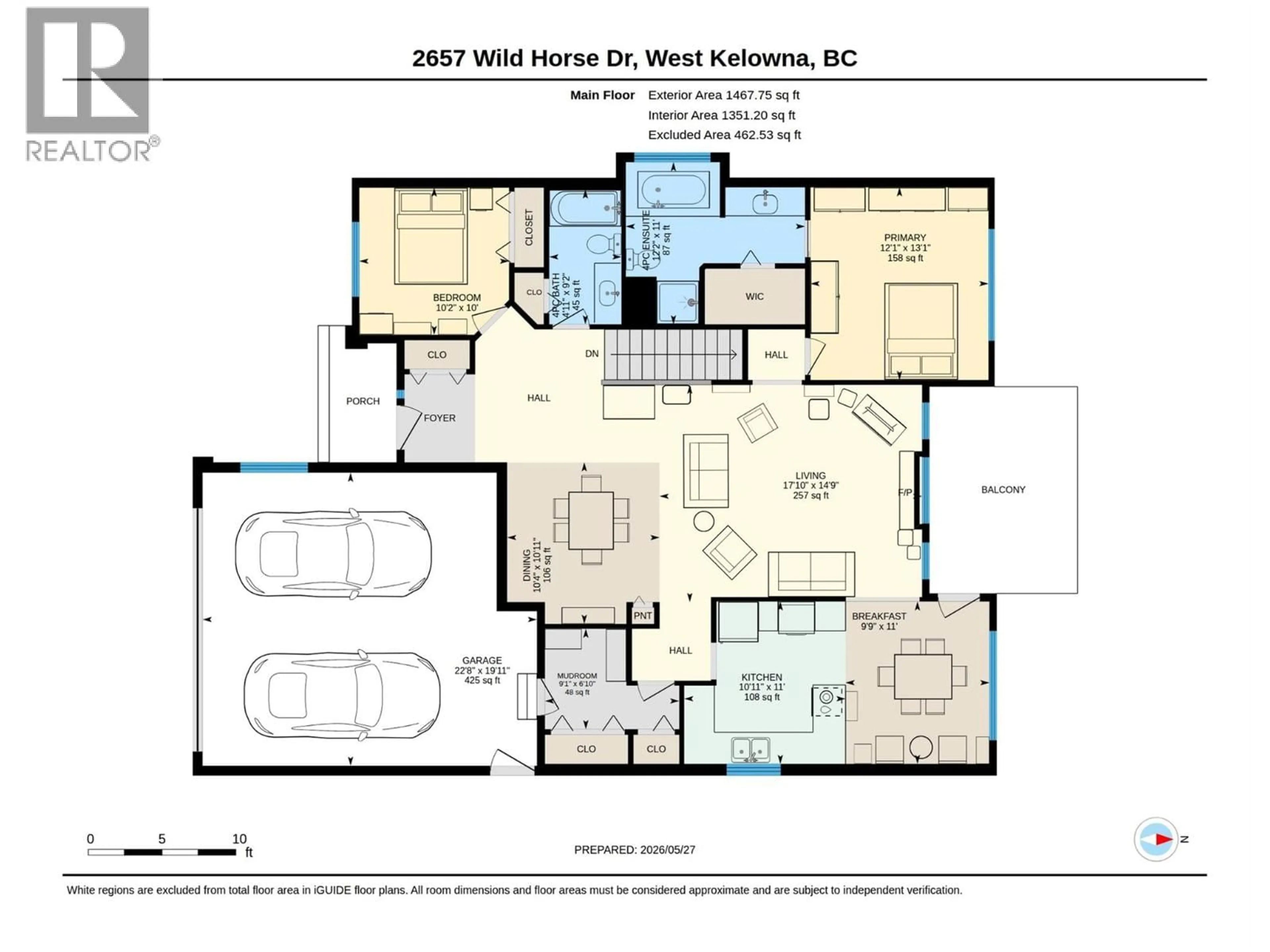 Floor plan for 2657 WILD HORSE DRIVE, West Kelowna British Columbia V4T2K9