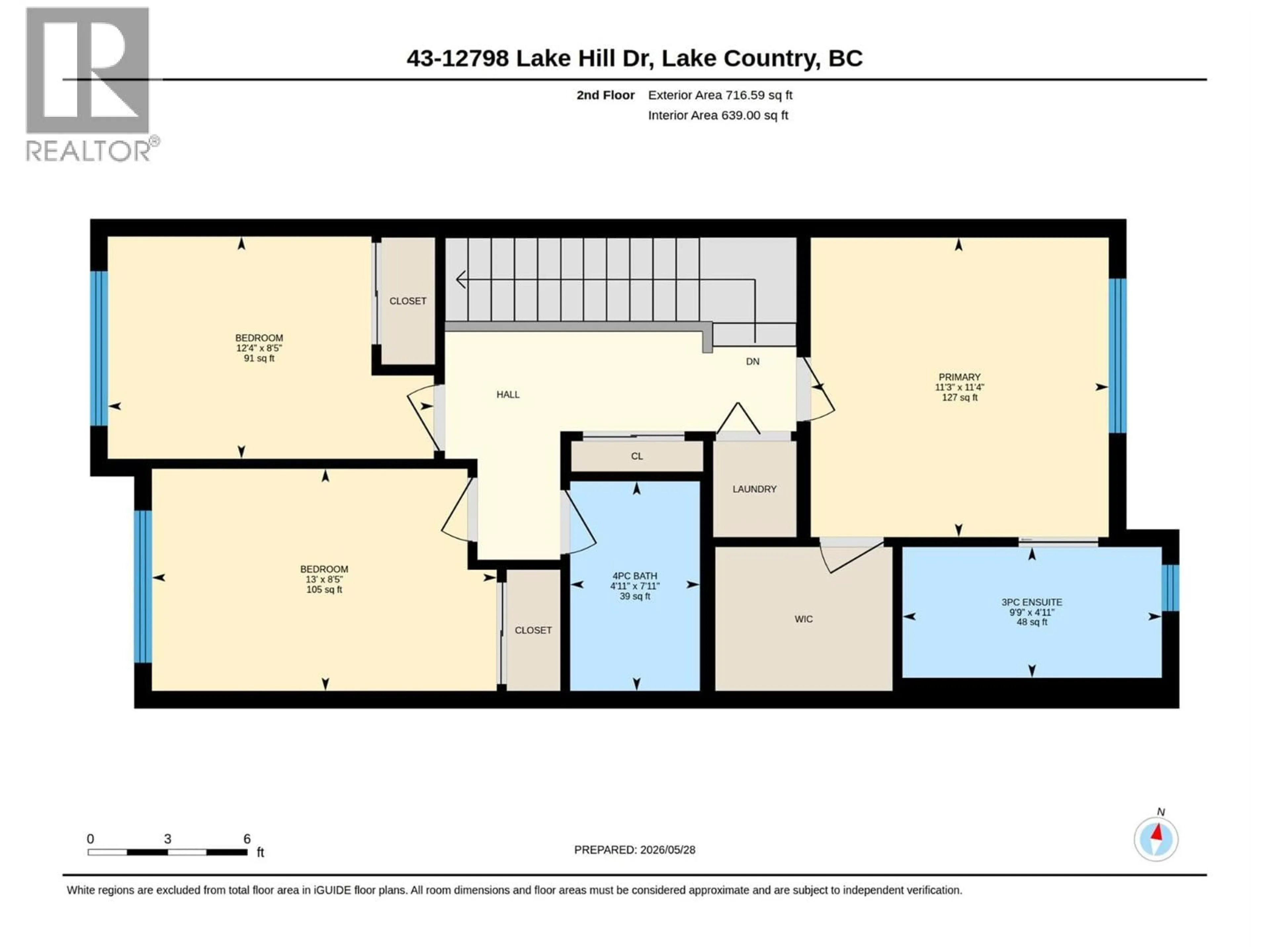 Floor plan for 43 - 12798 LAKE HILL DRIVE, Lake Country British Columbia V4V2W5