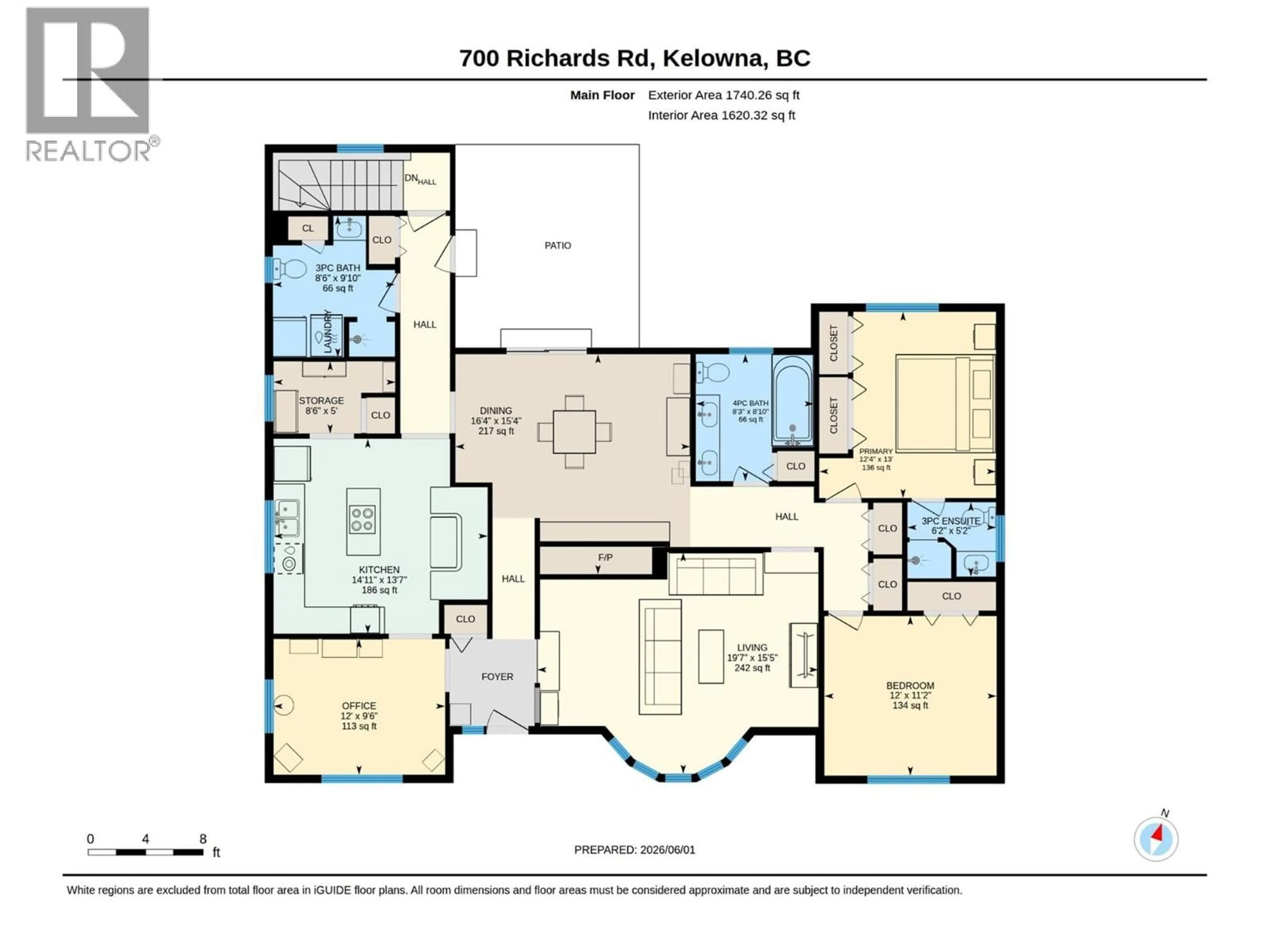 Floor plan for 700 RICHARDS ROAD, Kelowna British Columbia V1X2X6