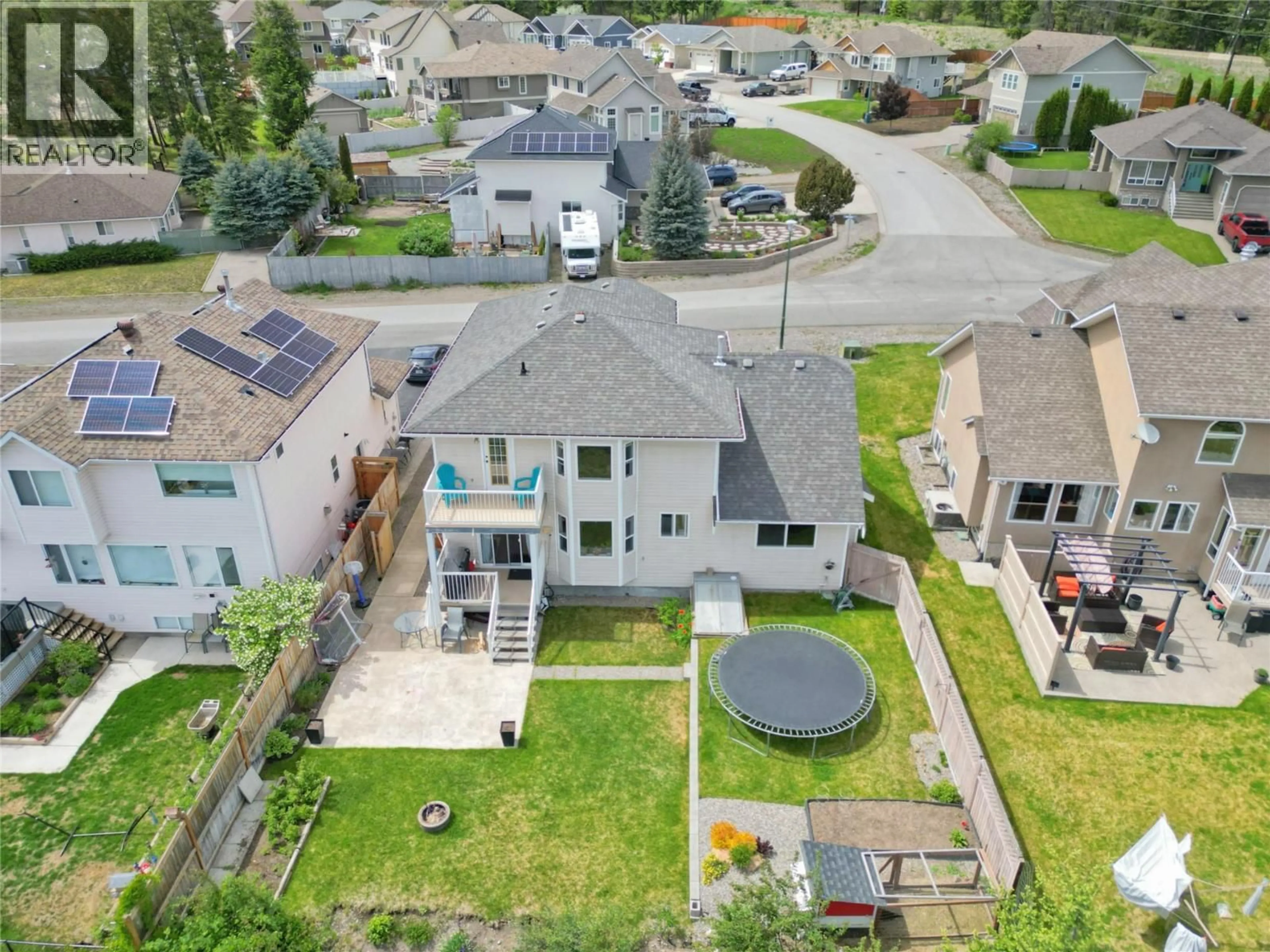 A pic from outside/outdoor area/front of a property/back of a property/a pic from drone, street for 113 WESTRIDGE DRIVE, Princeton British Columbia V0X1W0