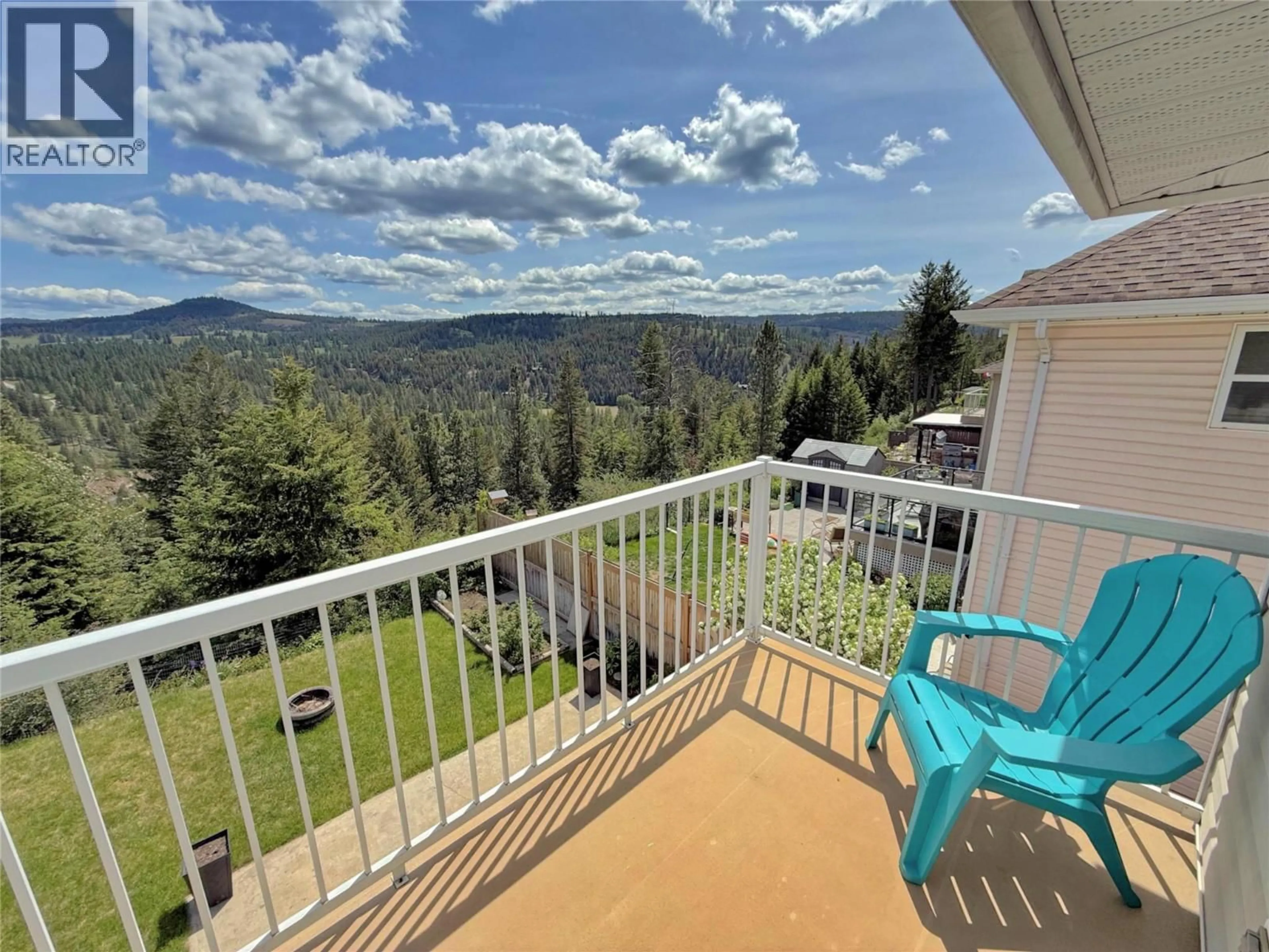 Balcony in the apartment, mountain view for 113 WESTRIDGE DRIVE, Princeton British Columbia V0X1W0