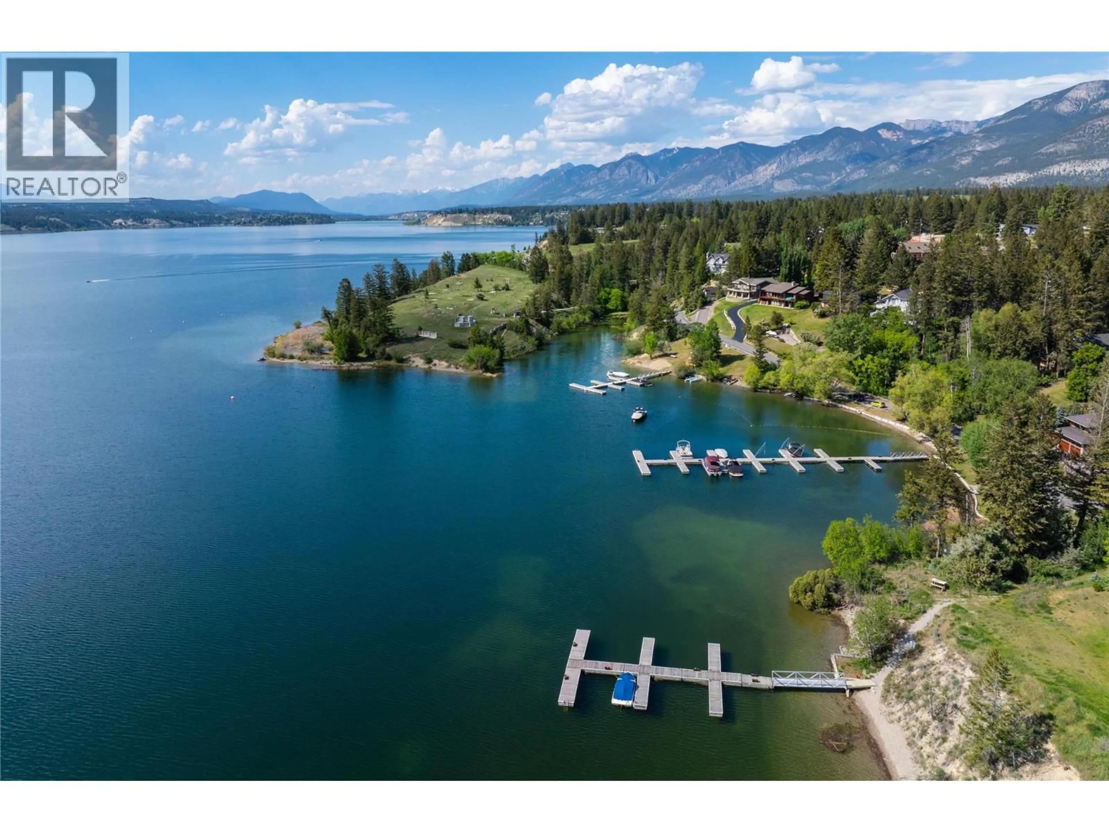 A pic from outside/outdoor area/front of a property/back of a property/a pic from drone, water/lake/river/ocean view for 4715 GOVERNMENT STREET, Windermere British Columbia V0B2L2