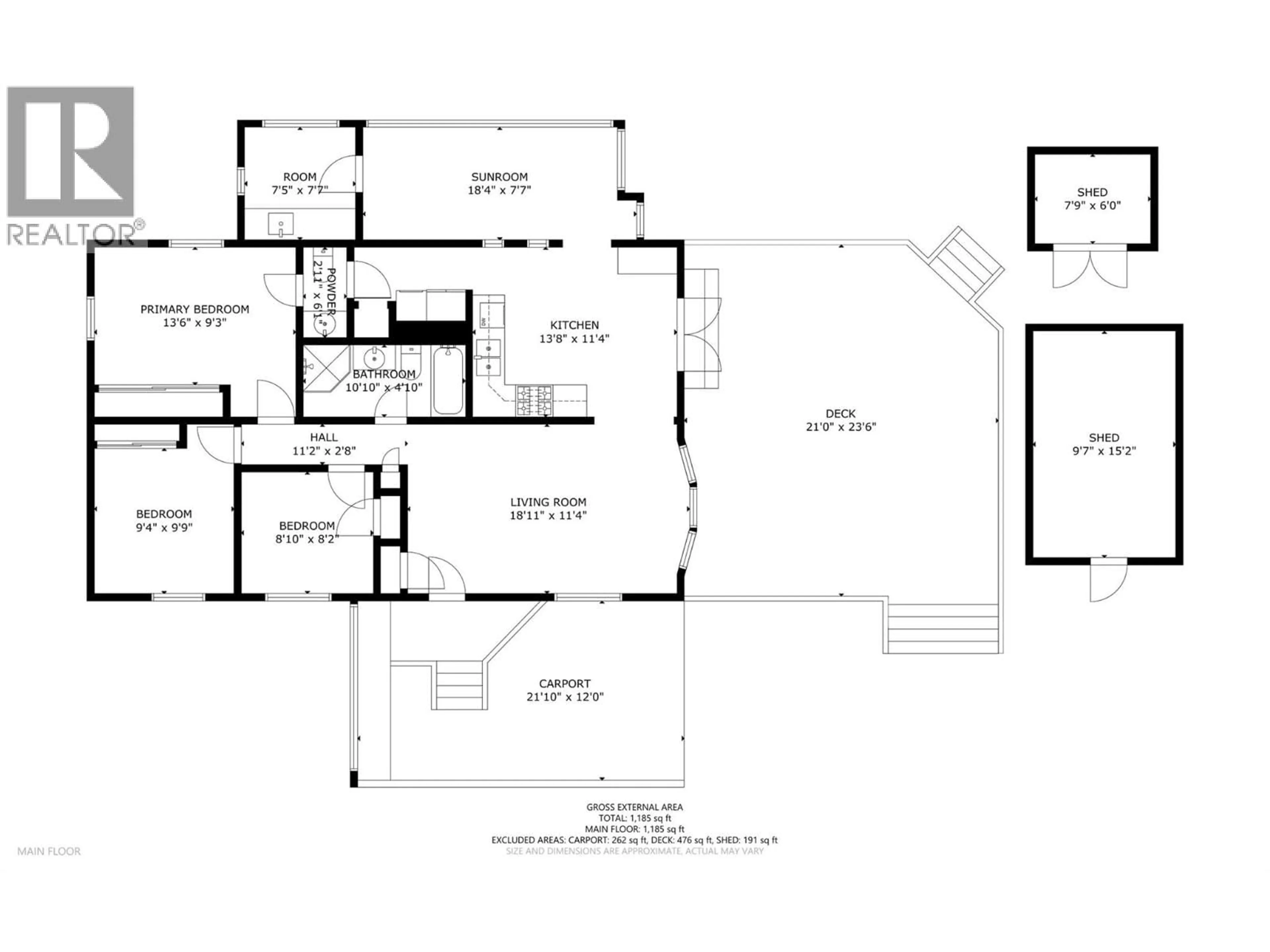Floor plan for 106 - 2727 LAKESHORE ROAD, Vernon British Columbia V1H1X5