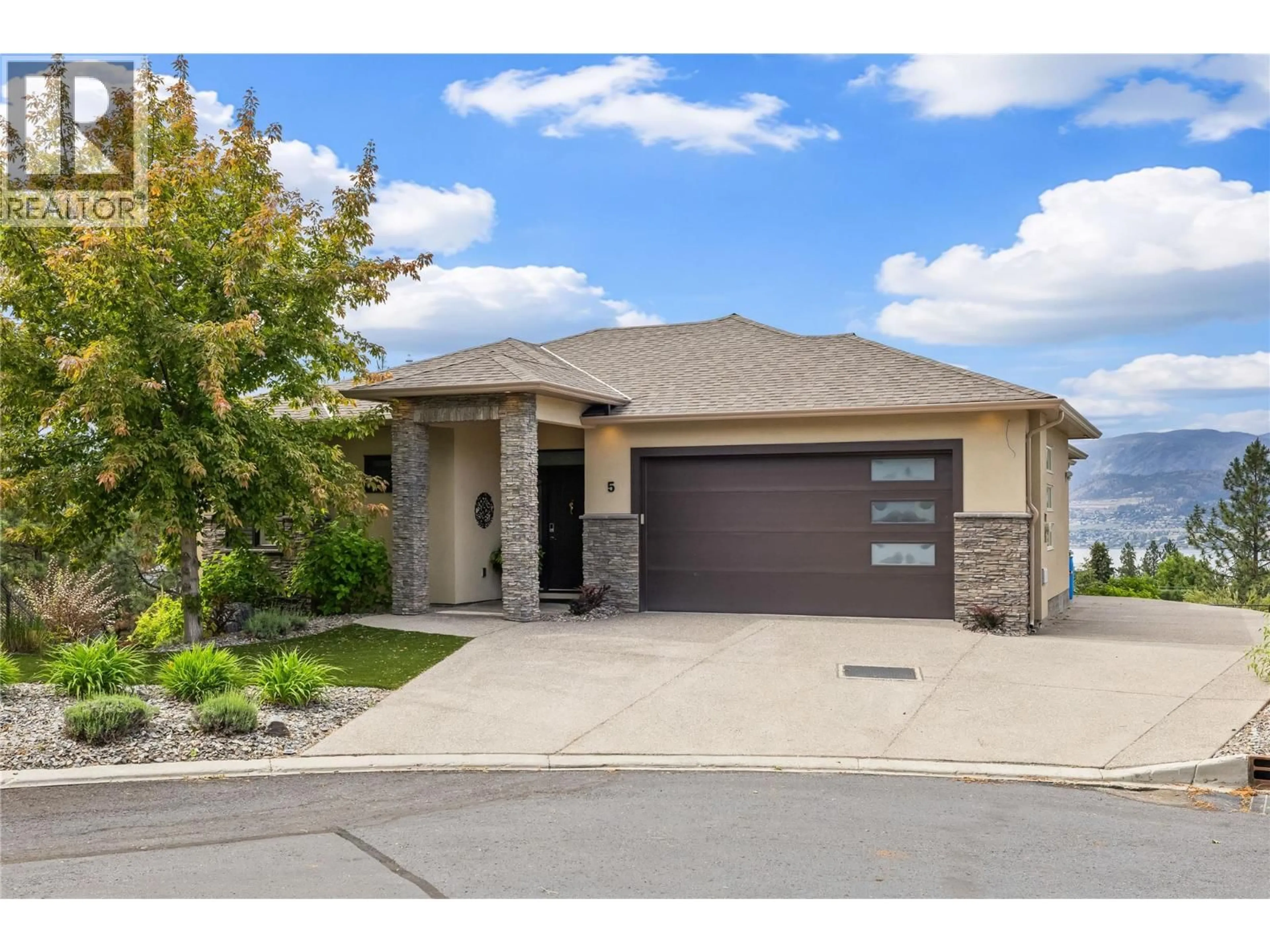 Home with brick exterior material, street for 5 - 514 QUARTZ CRESCENT, Kelowna British Columbia V1W5C5