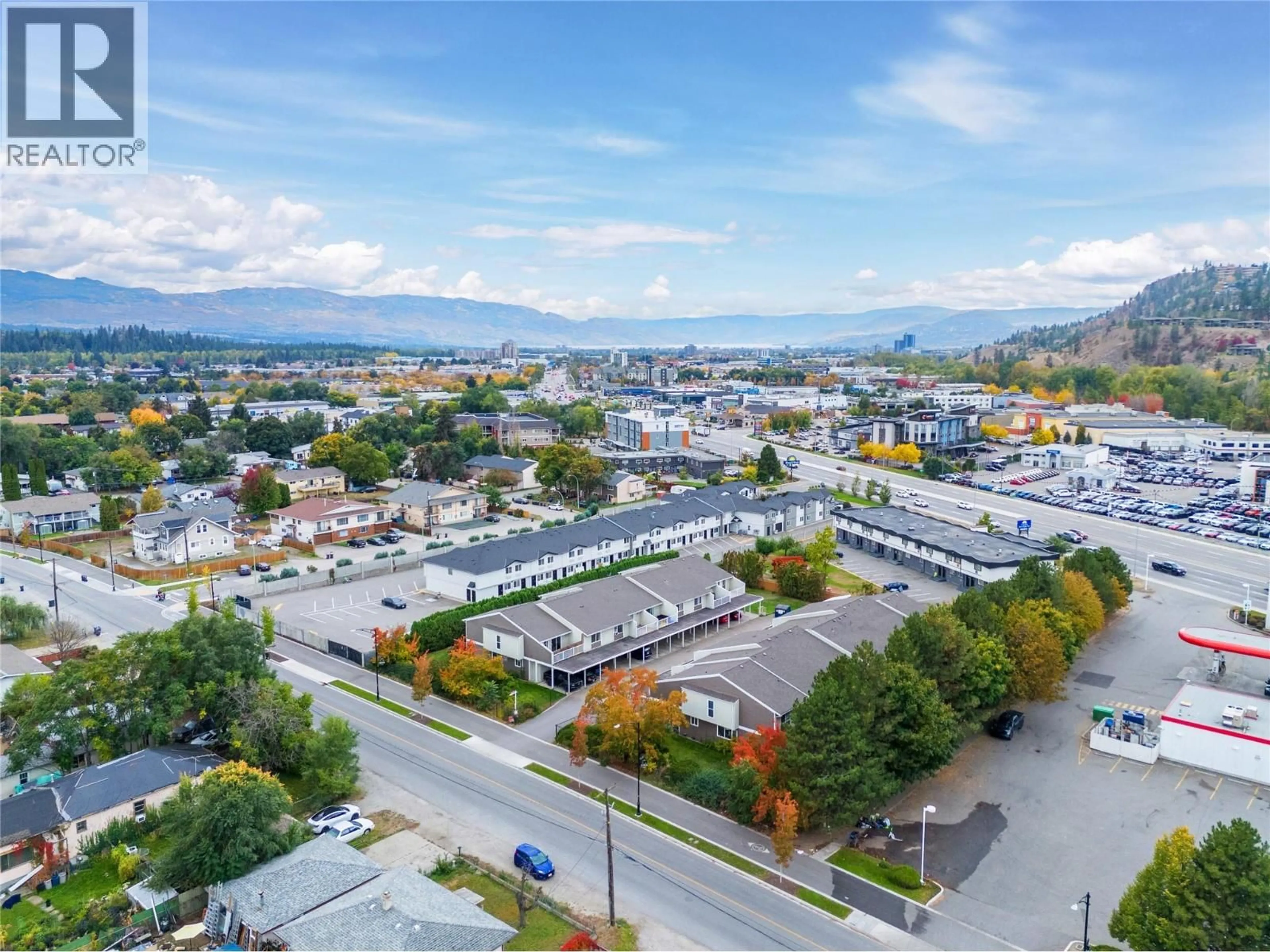A pic from outside/outdoor area/front of a property/back of a property/a pic from drone, mountain view for 9 - 500 LESTER ROAD, Kelowna British Columbia V1X6E2