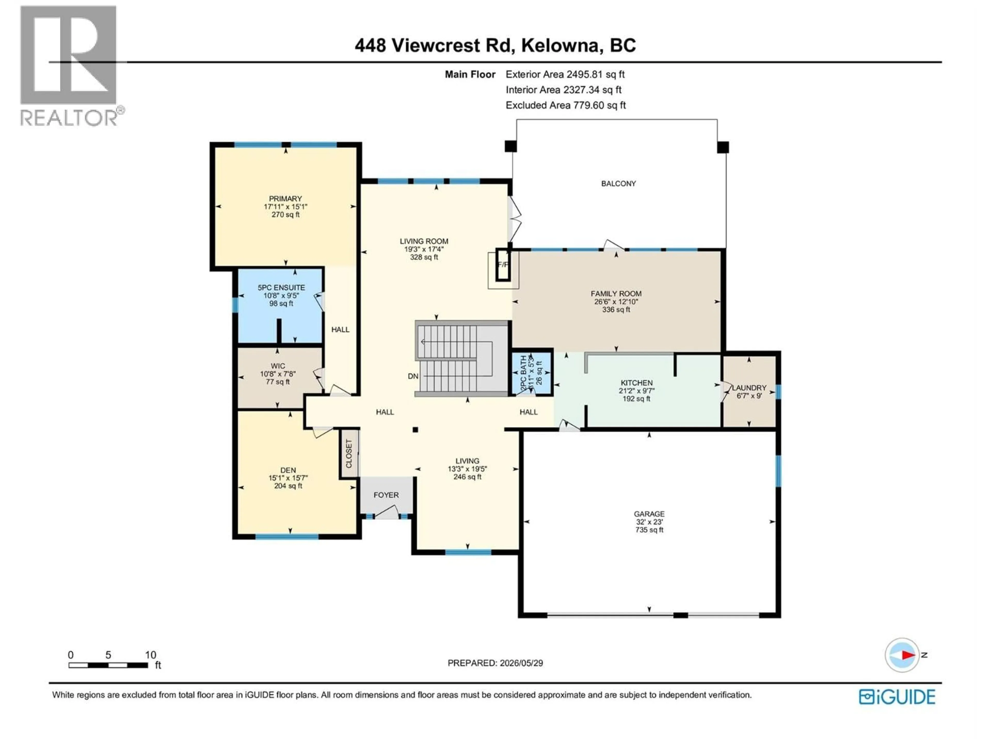Floor plan for 448 VIEWCREST ROAD, Kelowna British Columbia V1W4K1