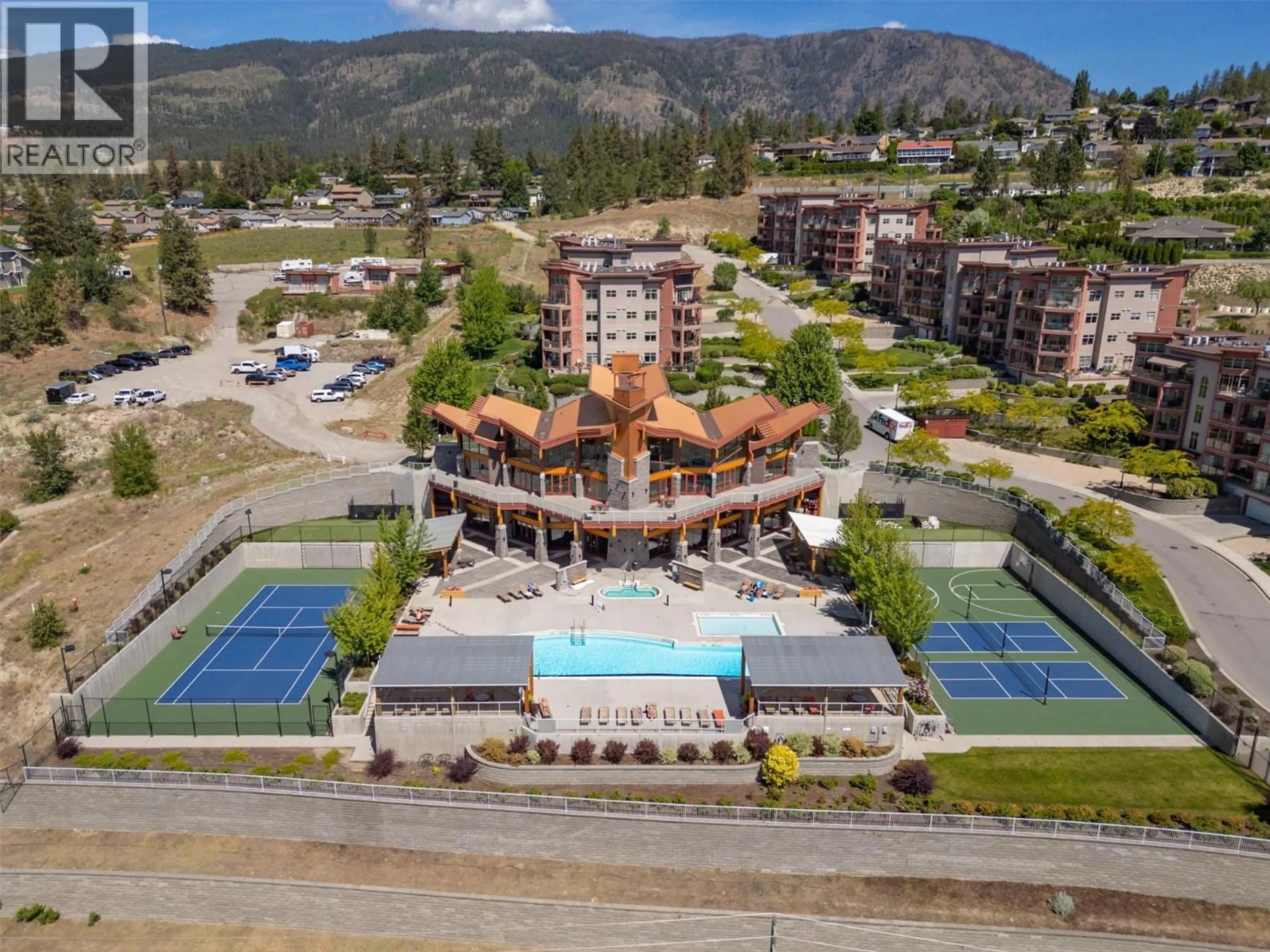 A pic from outside/outdoor area/front of a property/back of a property/a pic from drone, mountain view for 512 - 3205 SKYVIEW LANE, West Kelowna British Columbia V4T3J3