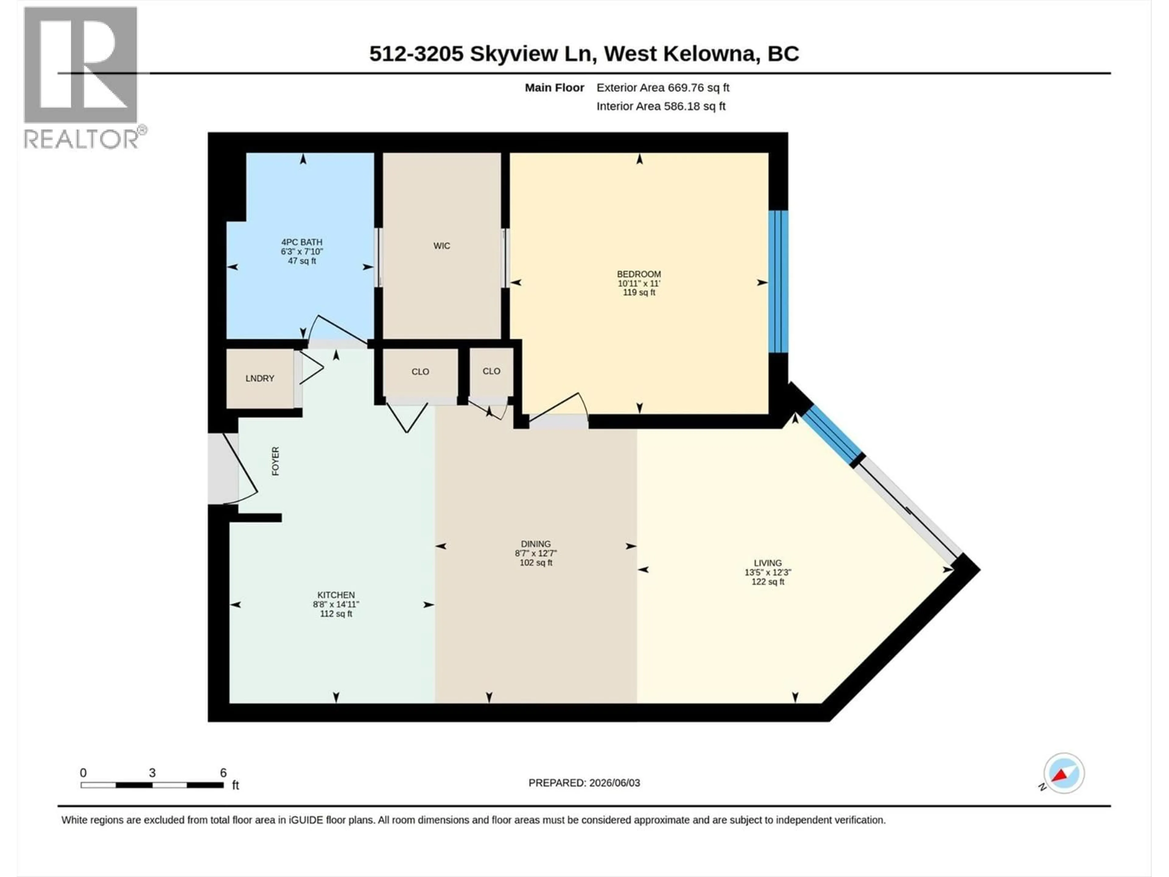 Floor plan for 512 - 3205 SKYVIEW LANE, West Kelowna British Columbia V4T3J3