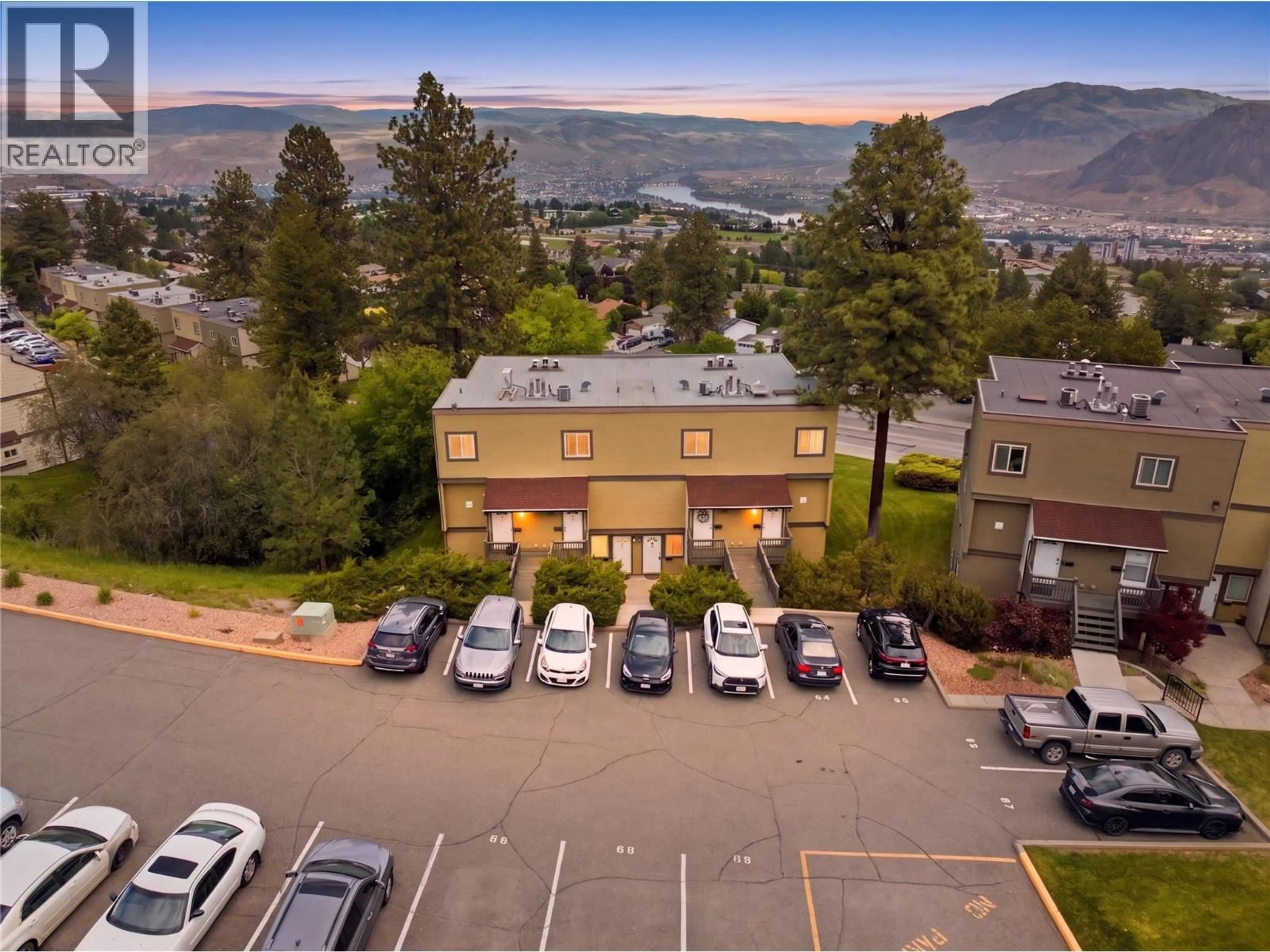 A pic from outside/outdoor area/front of a property/back of a property/a pic from drone, mountain view for 82 - 1750 SUMMIT DRIVE, Kamloops British Columbia V2E1Y1