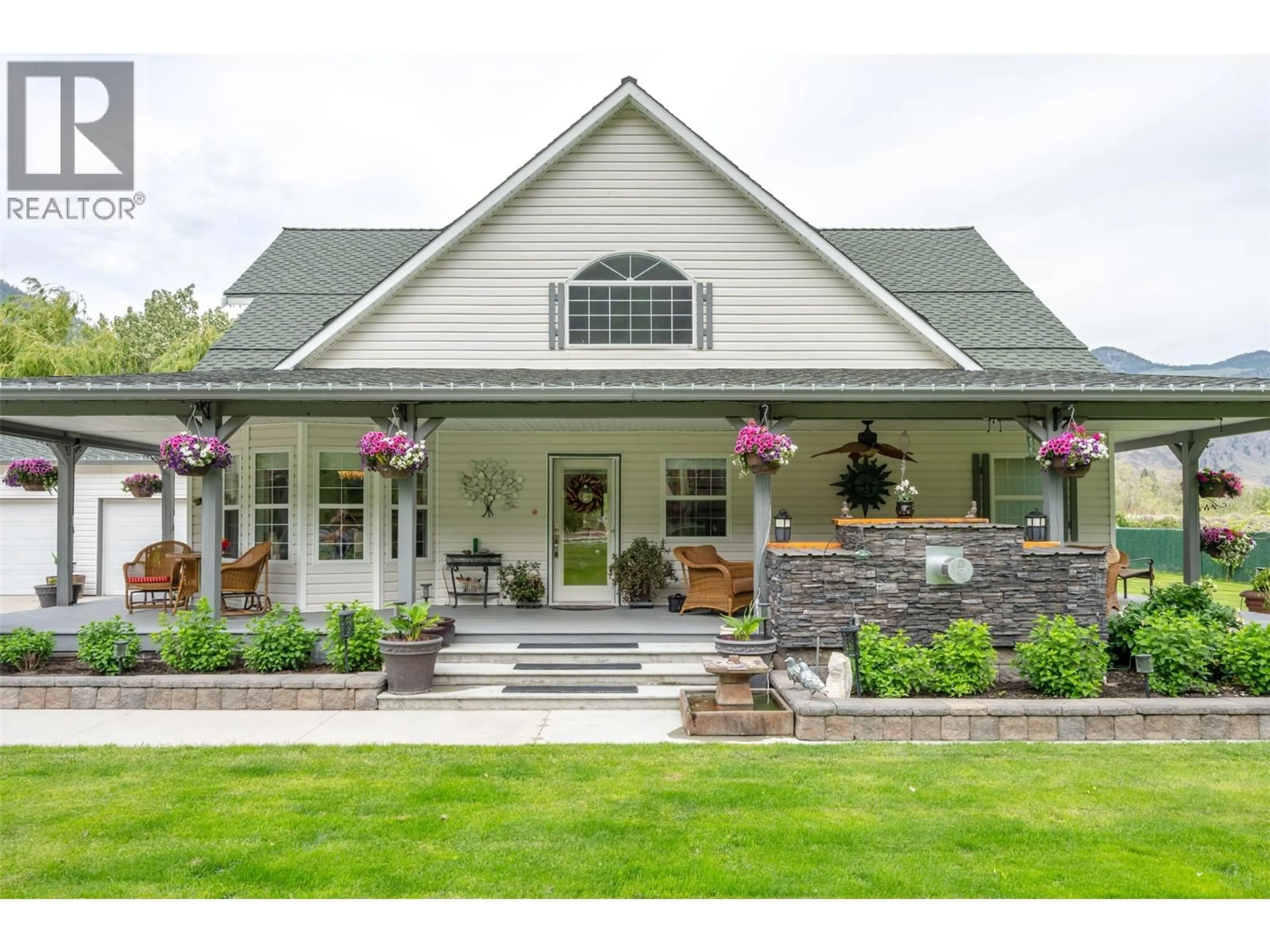 Home with brick exterior material, mountain view for 2900 RIVER ROAD, Keremeos British Columbia V0X1N1
