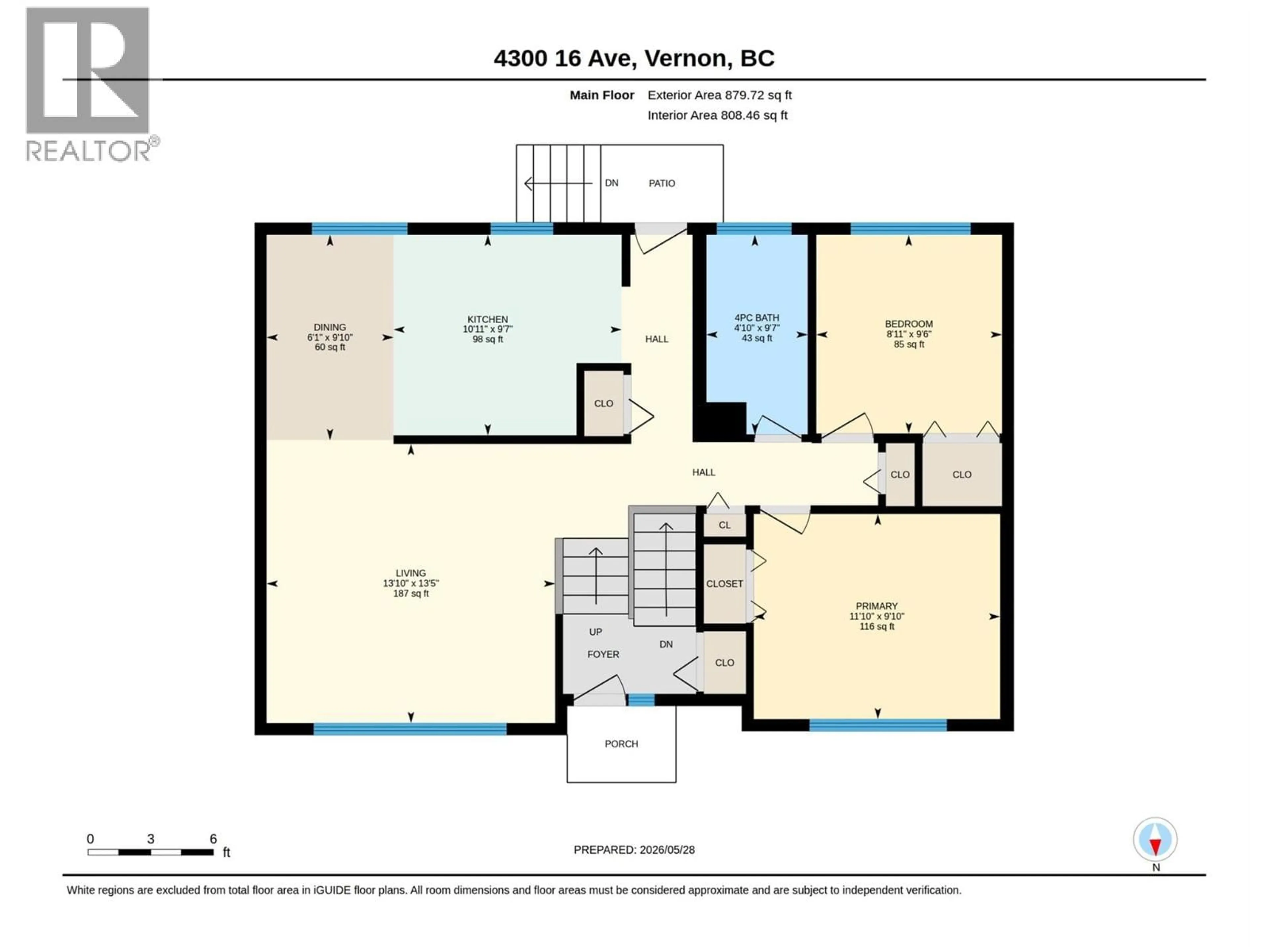 Floor plan for 4300 16 AVENUE, Vernon British Columbia V1T6P4