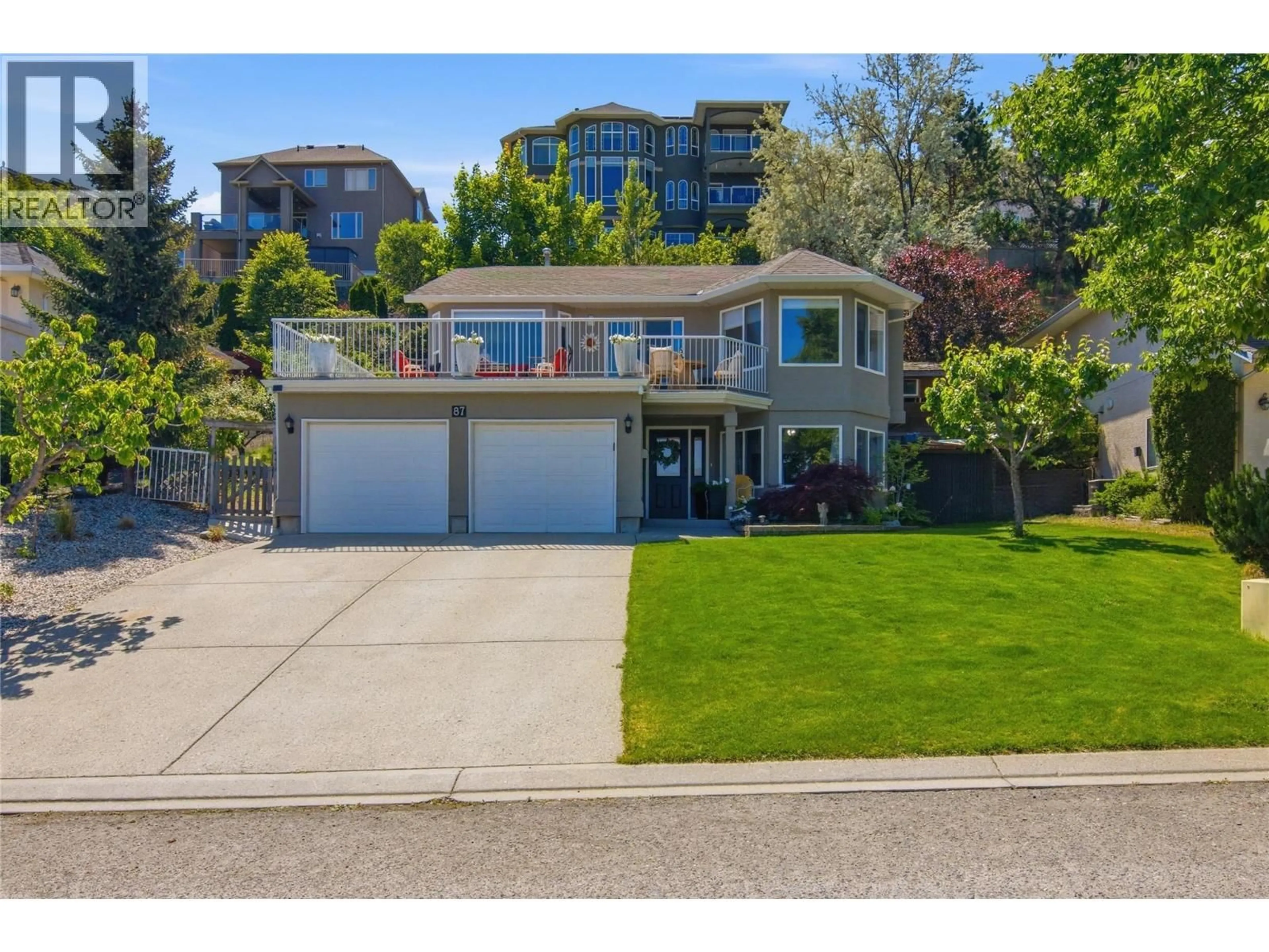 A pic from outside/outdoor area/front of a property/back of a property/a pic from drone, unknown for 87 THOR DRIVE, Kamloops British Columbia V2C6P8
