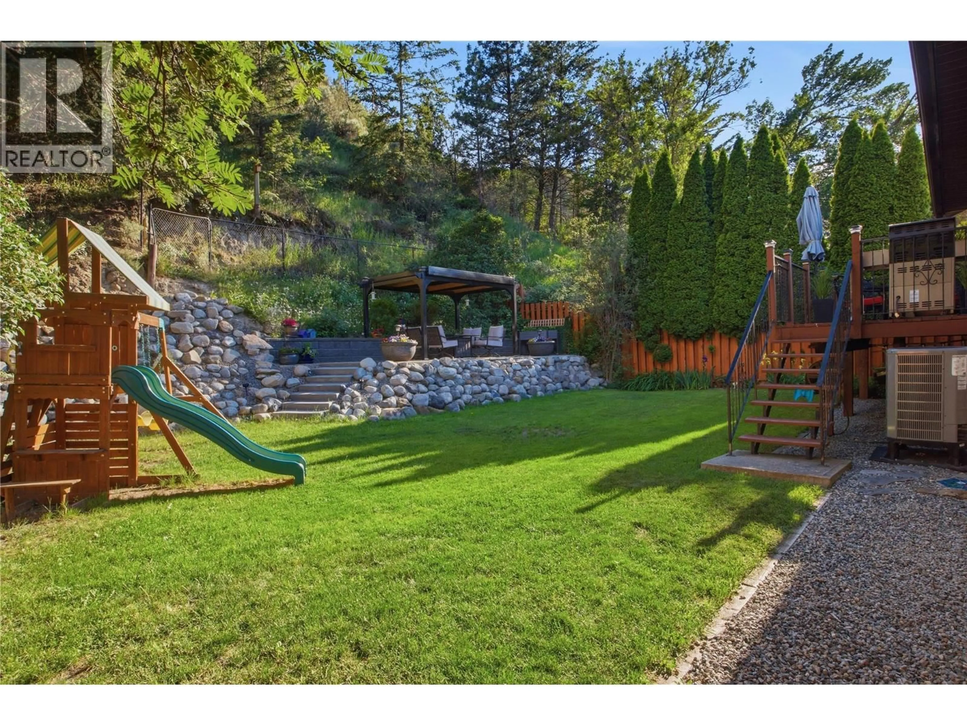 Patio, forest/trees view for 6273 DALLAS DRIVE, Kamloops British Columbia V2C4X6