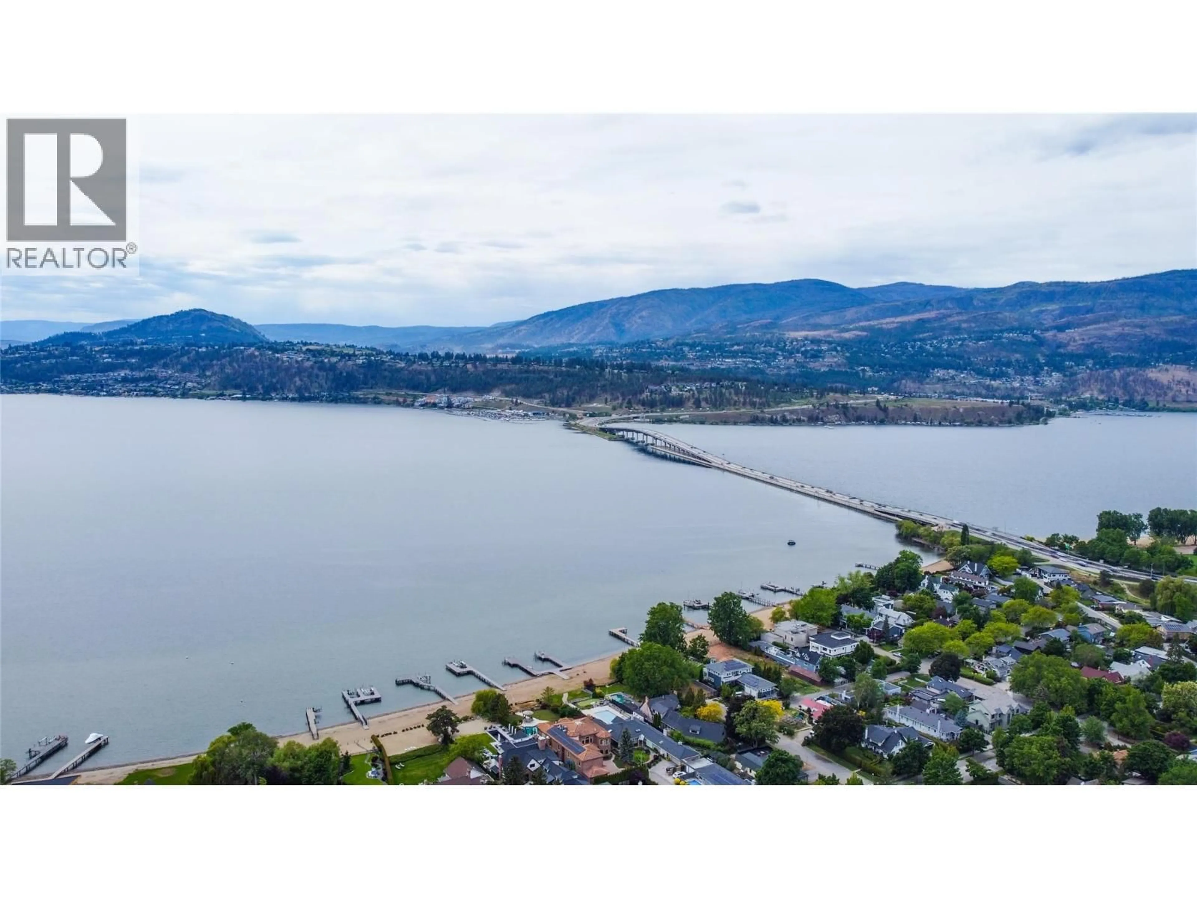 A pic from outside/outdoor area/front of a property/back of a property/a pic from drone, water/lake/river/ocean view for 105 - 1965 PANDOSY STREET, Kelowna British Columbia V1Y1R9