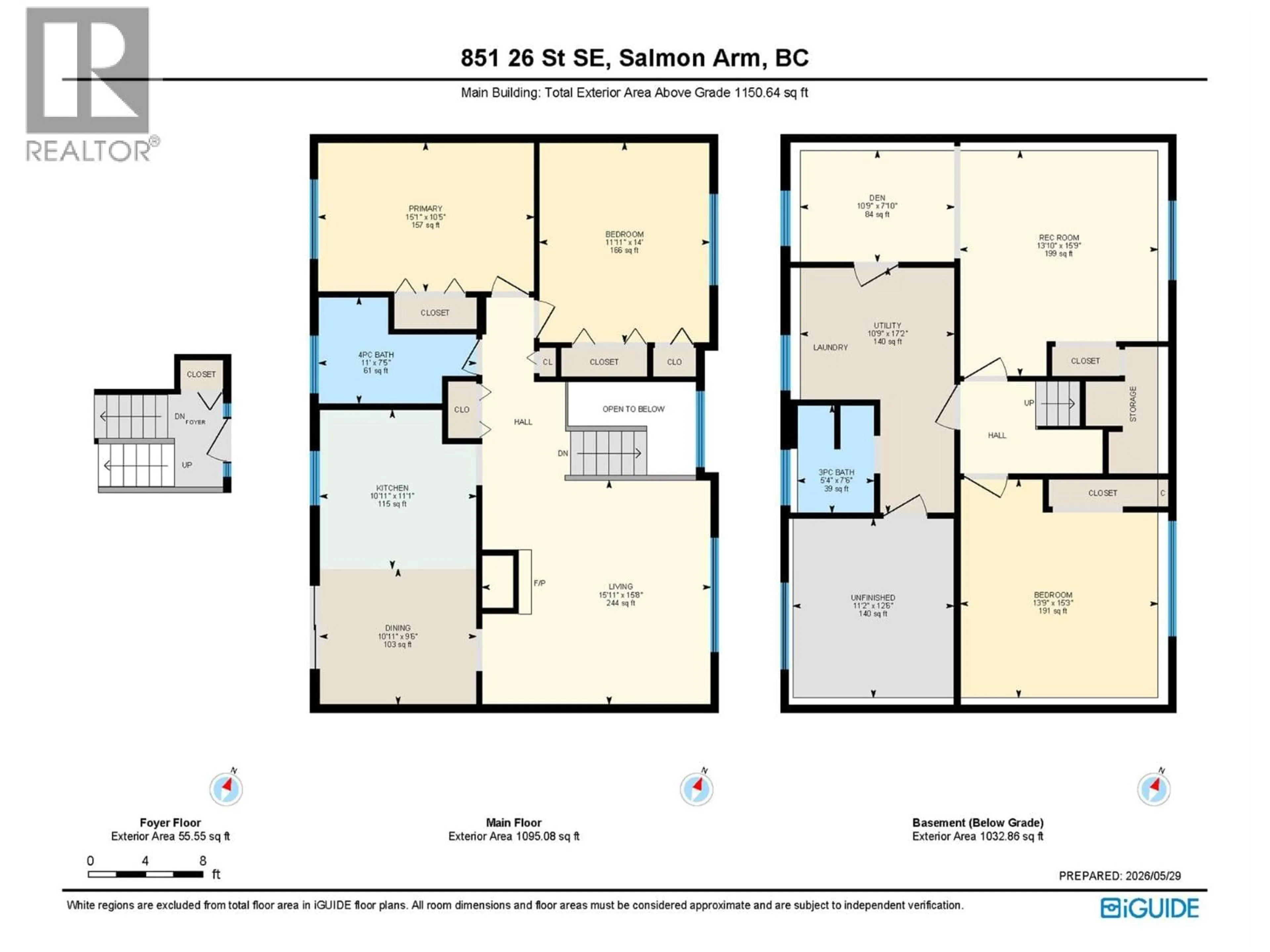 Floor plan for 851 26 STREET SOUTHEAST, Salmon Arm British Columbia V1E2H6
