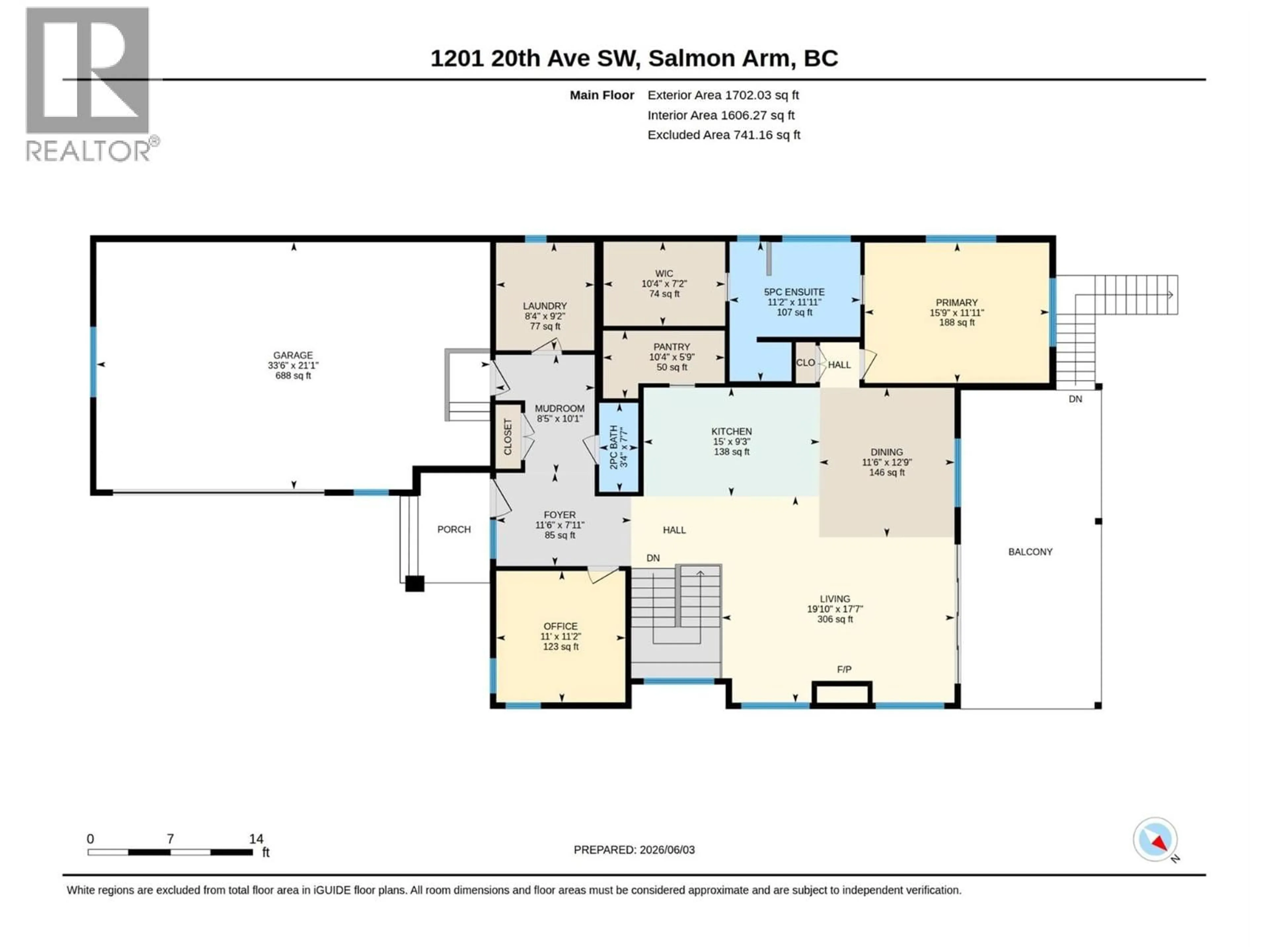 Floor plan for 1201 20 AVENUE SOUTHWEST, Salmon Arm British Columbia V1E1L6