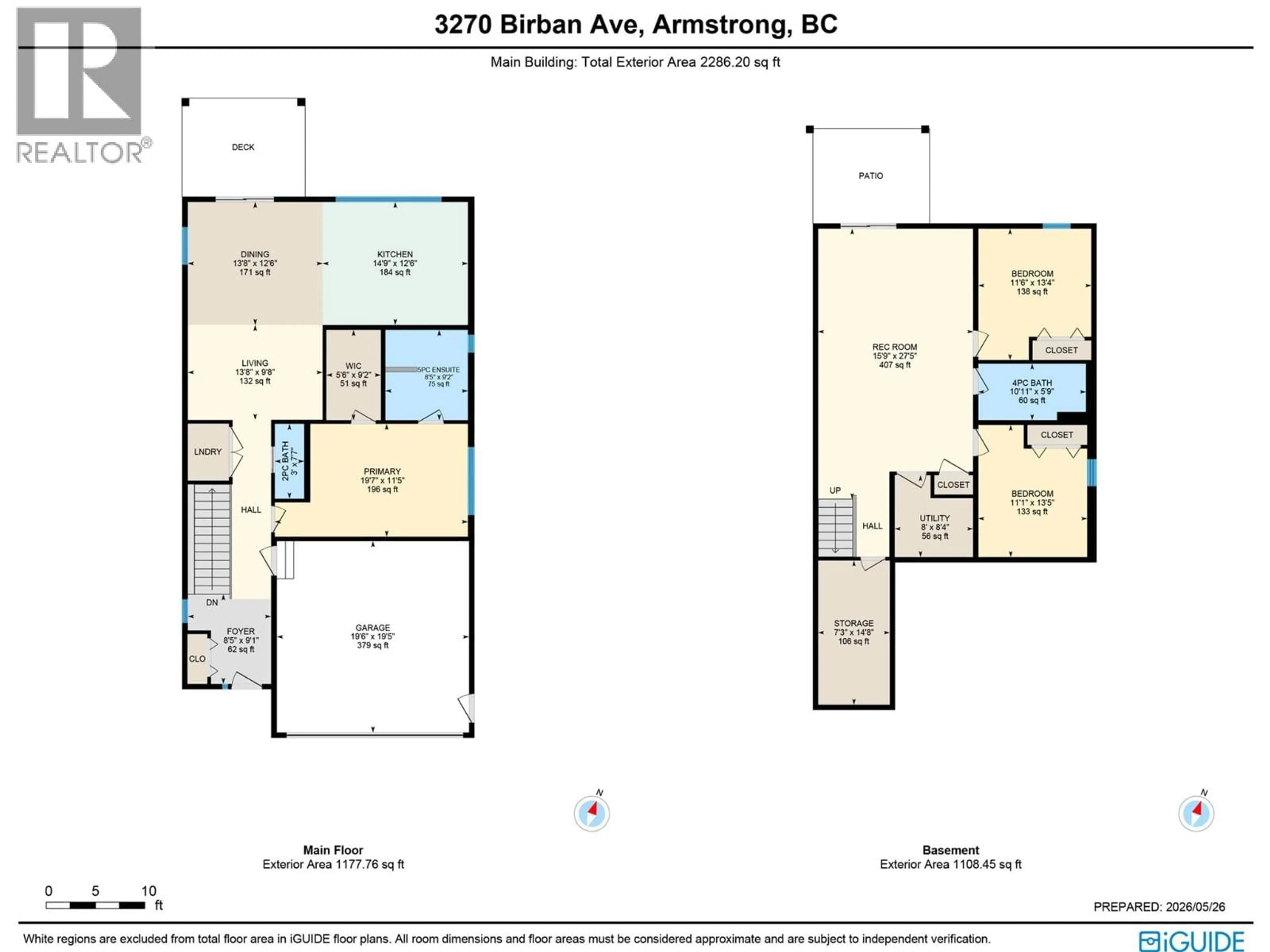 Floor plan for 3270 BIRBAN AVENUE, Armstrong British Columbia V4Y0H5