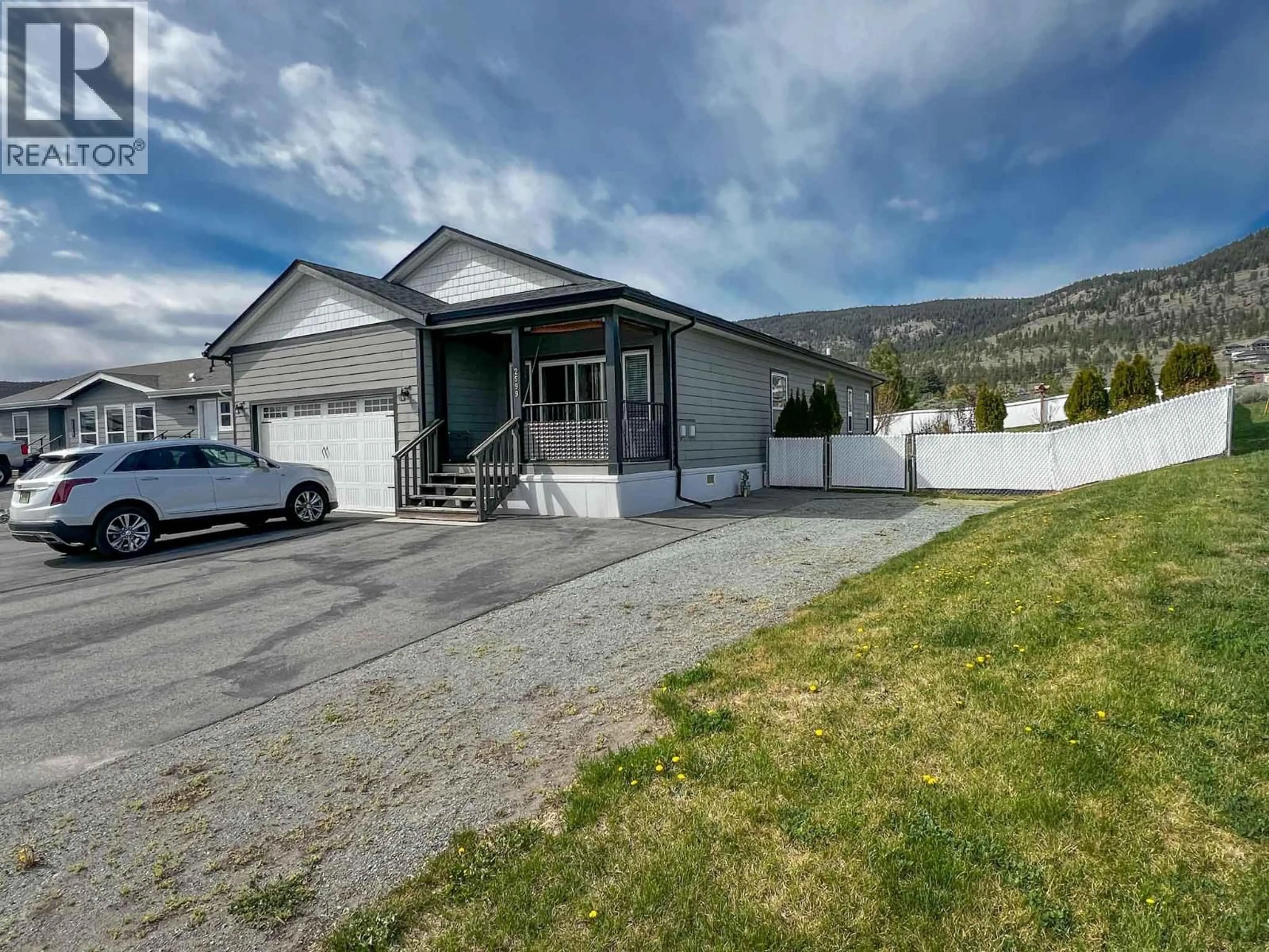 A pic from outside/outdoor area/front of a property/back of a property/a pic from drone, mountain view for 2599 SPRING BANK AVENUE, Merritt British Columbia V1K1S1