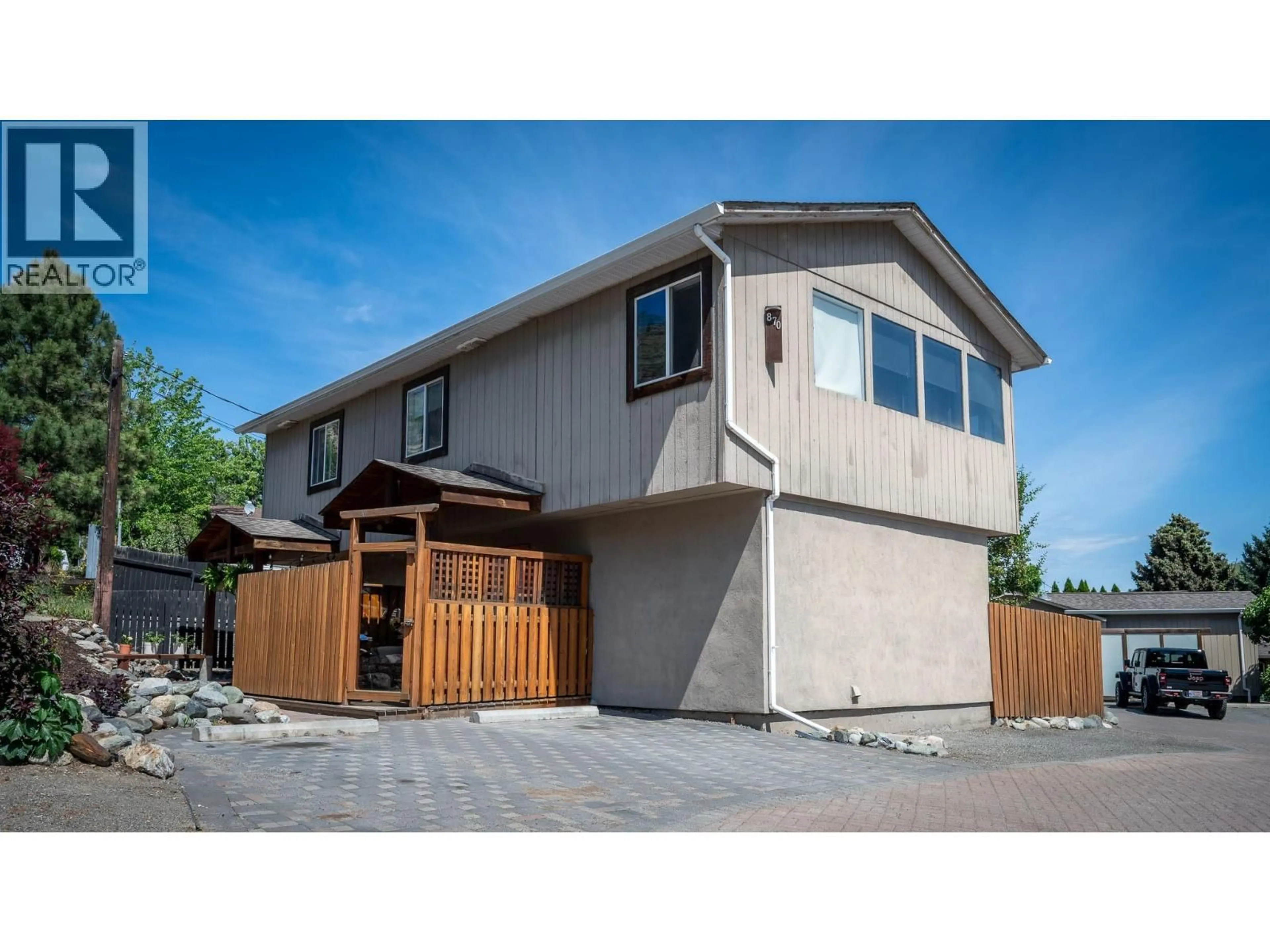 Home with vinyl exterior material, street for 114 - 870 MCQUEEN DRIVE, Kamloops British Columbia V2B7X9