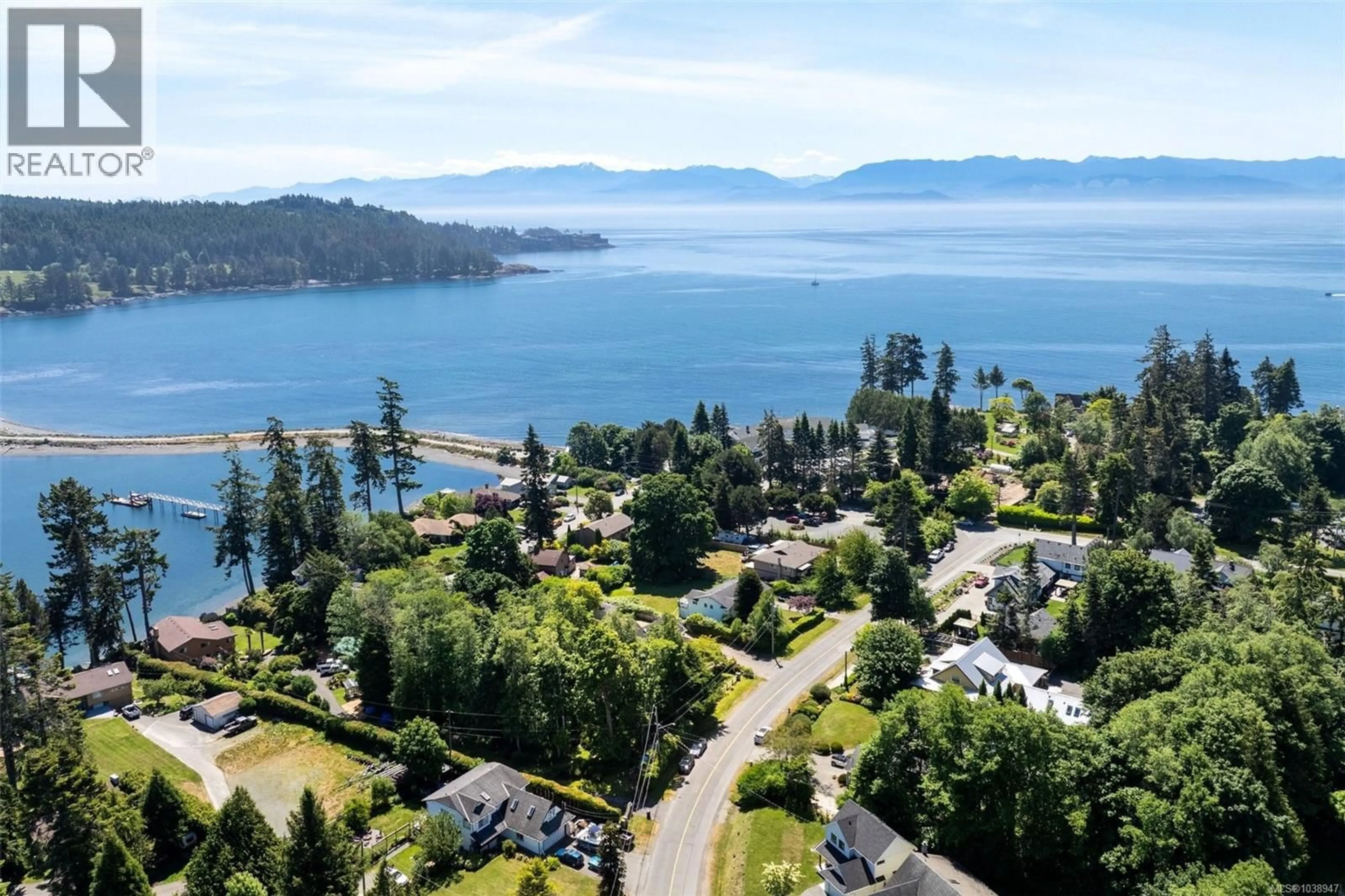 A pic from outside/outdoor area/front of a property/back of a property/a pic from drone, water/lake/river/ocean view for 1559 DUFOUR ROAD, Sooke British Columbia V9Z0T6