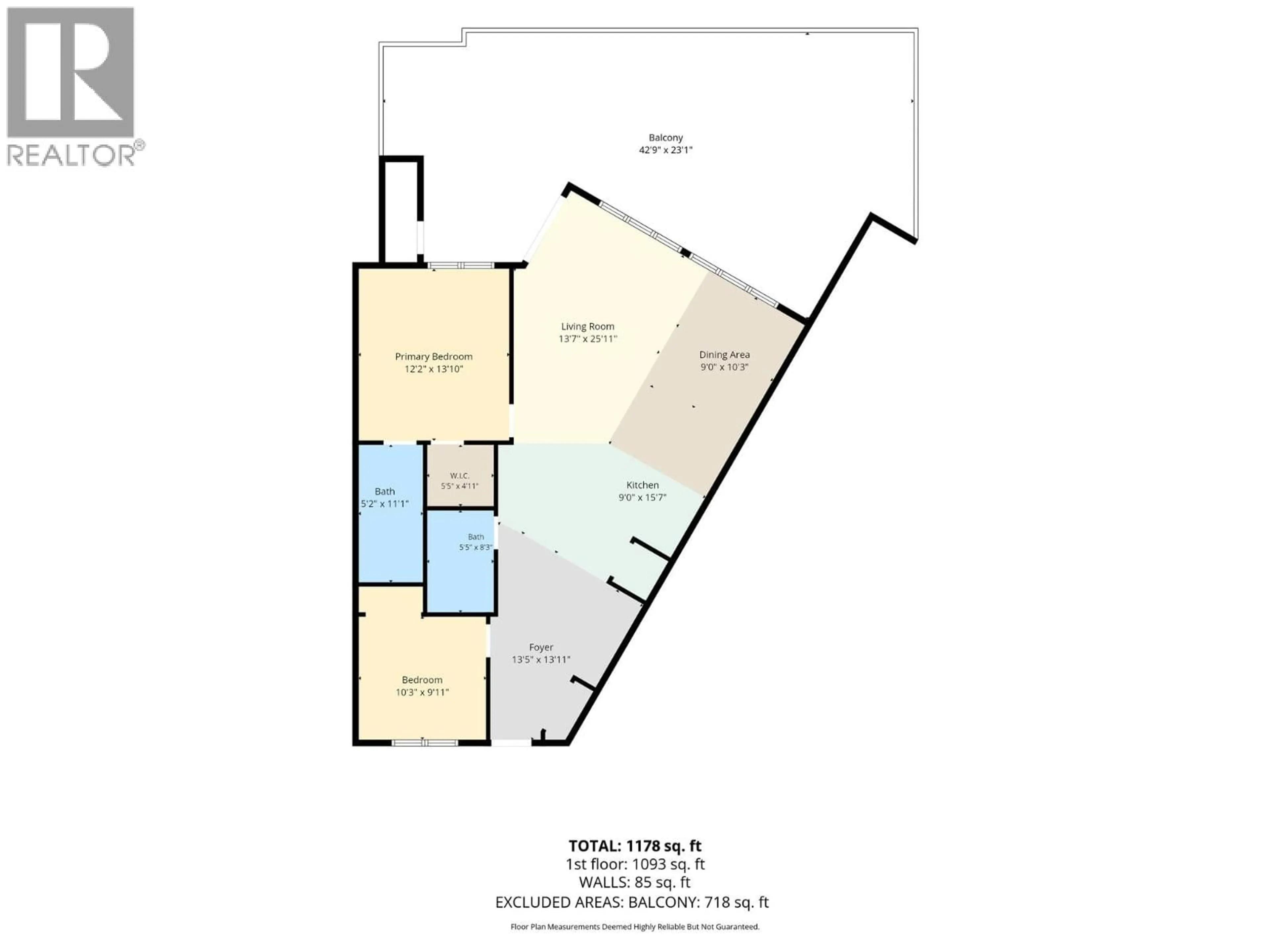 Floor plan for 102 - 1327 ST. PAUL STREET, Kelowna British Columbia V1Y2E2