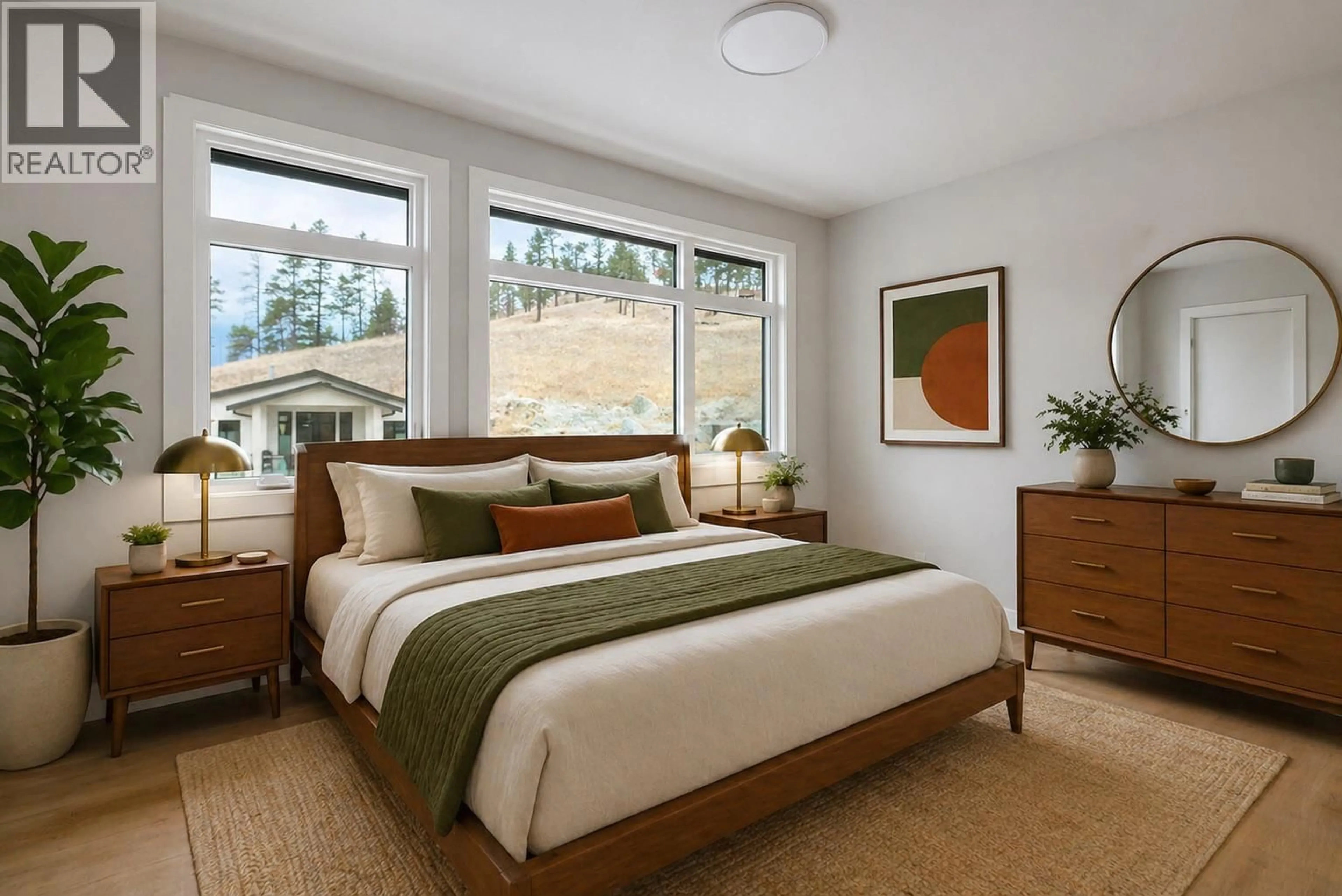 Bedroom with bed, unknown for 5 - 3425 HILLTOWN DRIVE, Kelowna British Columbia V1V2B5