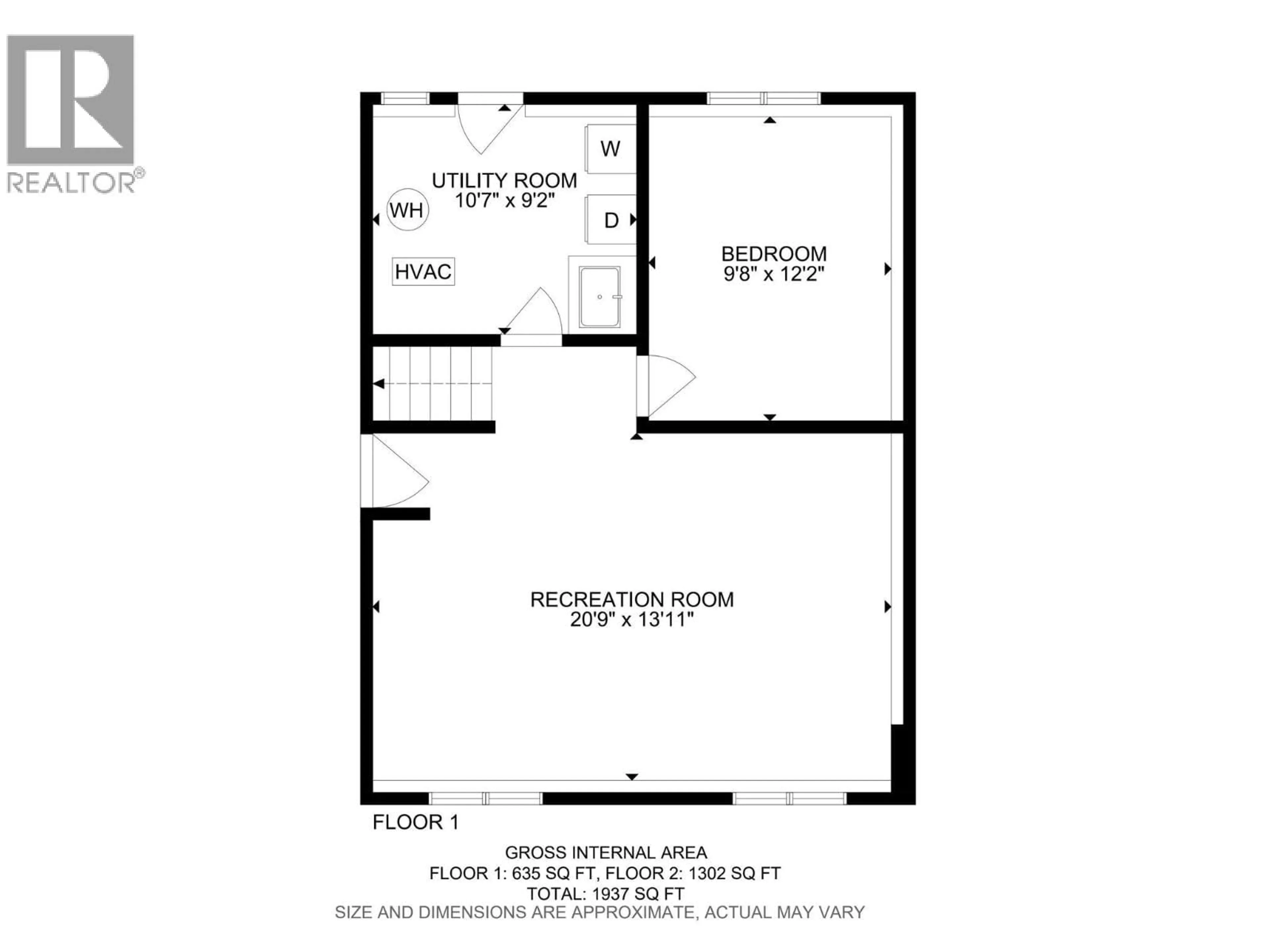 Floor plan for 1820 QUEBEC STREET, Penticton British Columbia V2A6E1