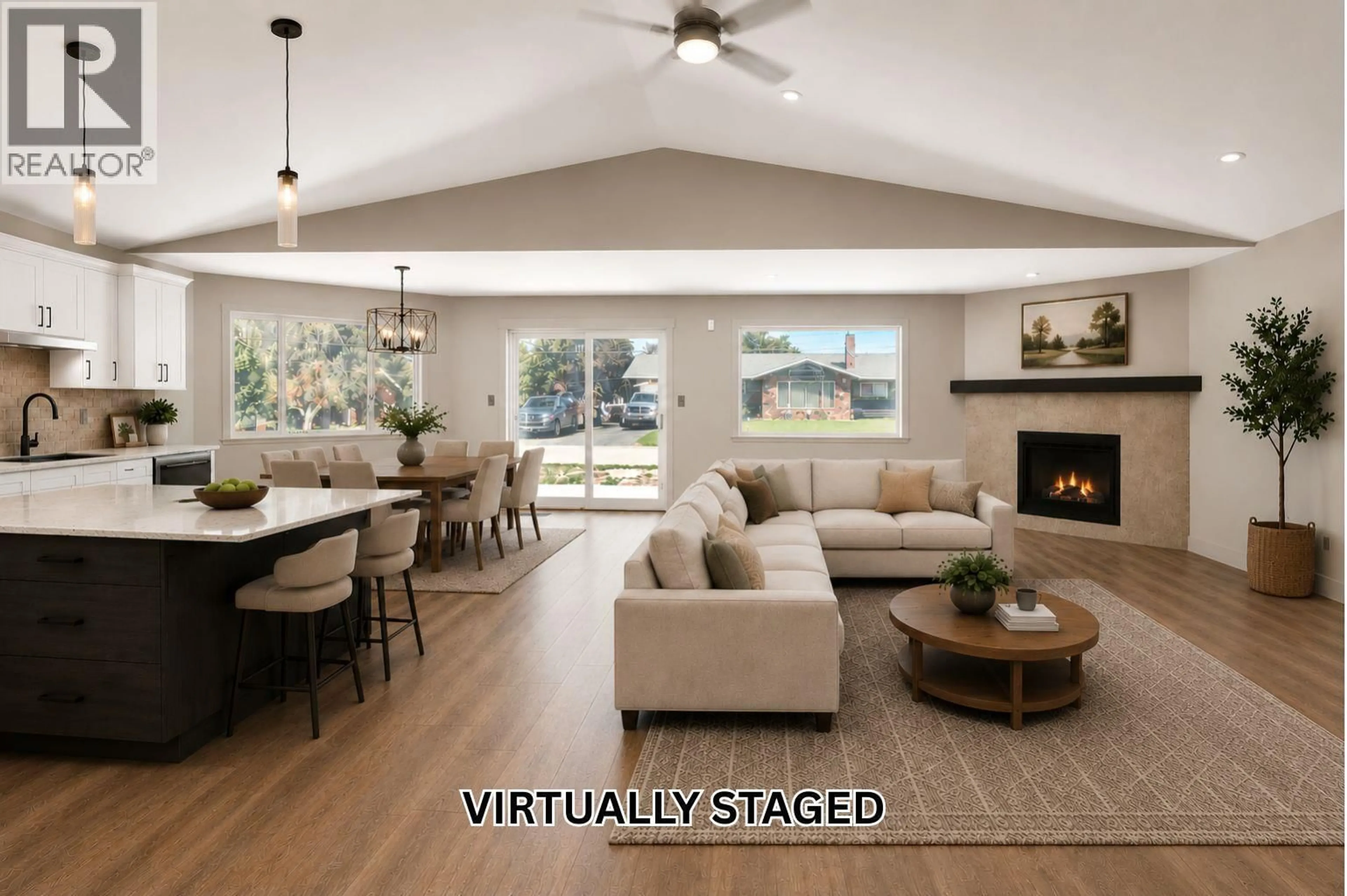 Living room with furniture, wood/laminate floor for 27 - 312 ARBUTUS STREET, Chase British Columbia V0E1M0