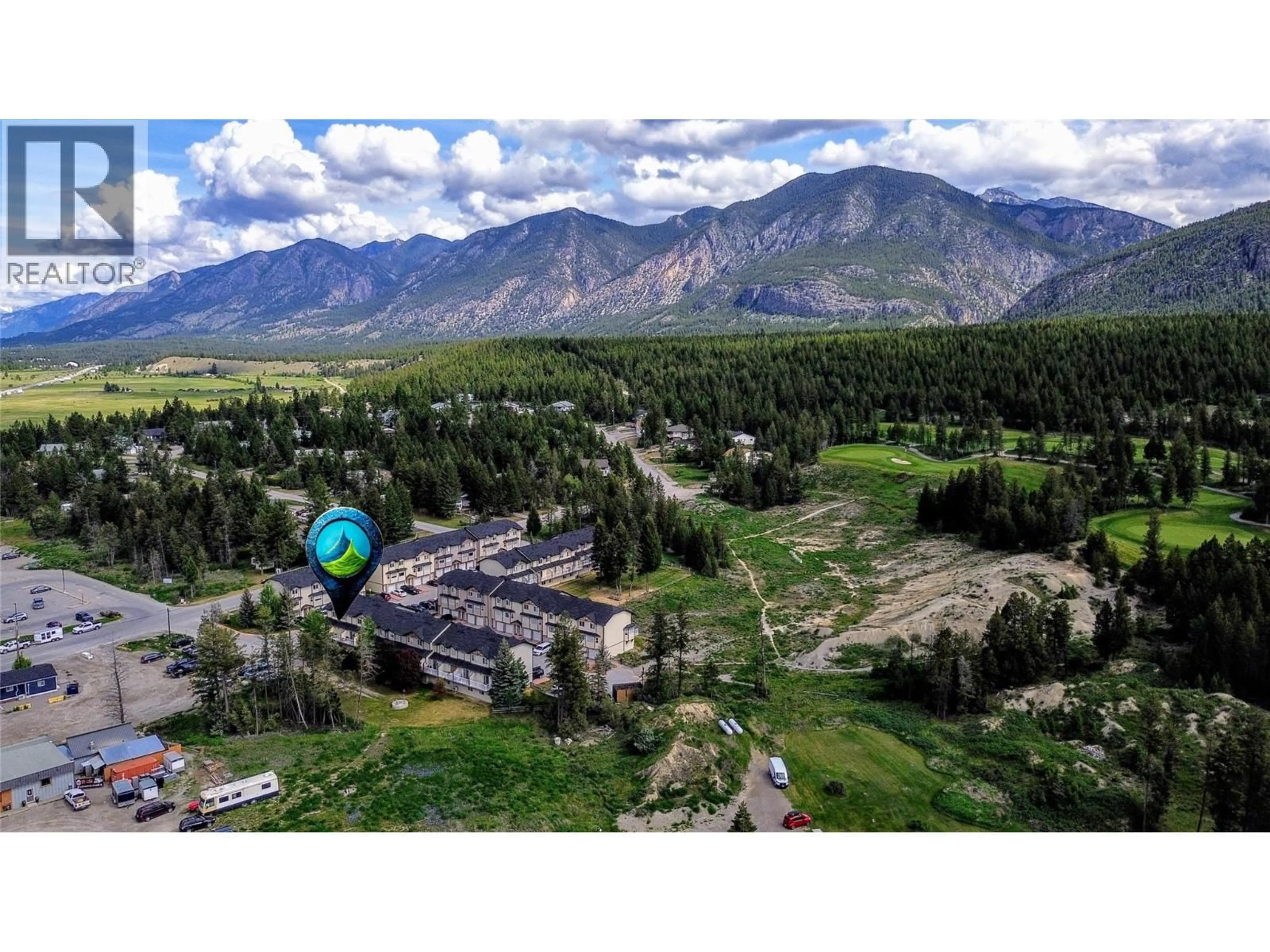 A pic from outside/outdoor area/front of a property/back of a property/a pic from drone, mountain view for 712 - 200 BLACK FOREST TRAIL, Invermere British Columbia V0A1K2