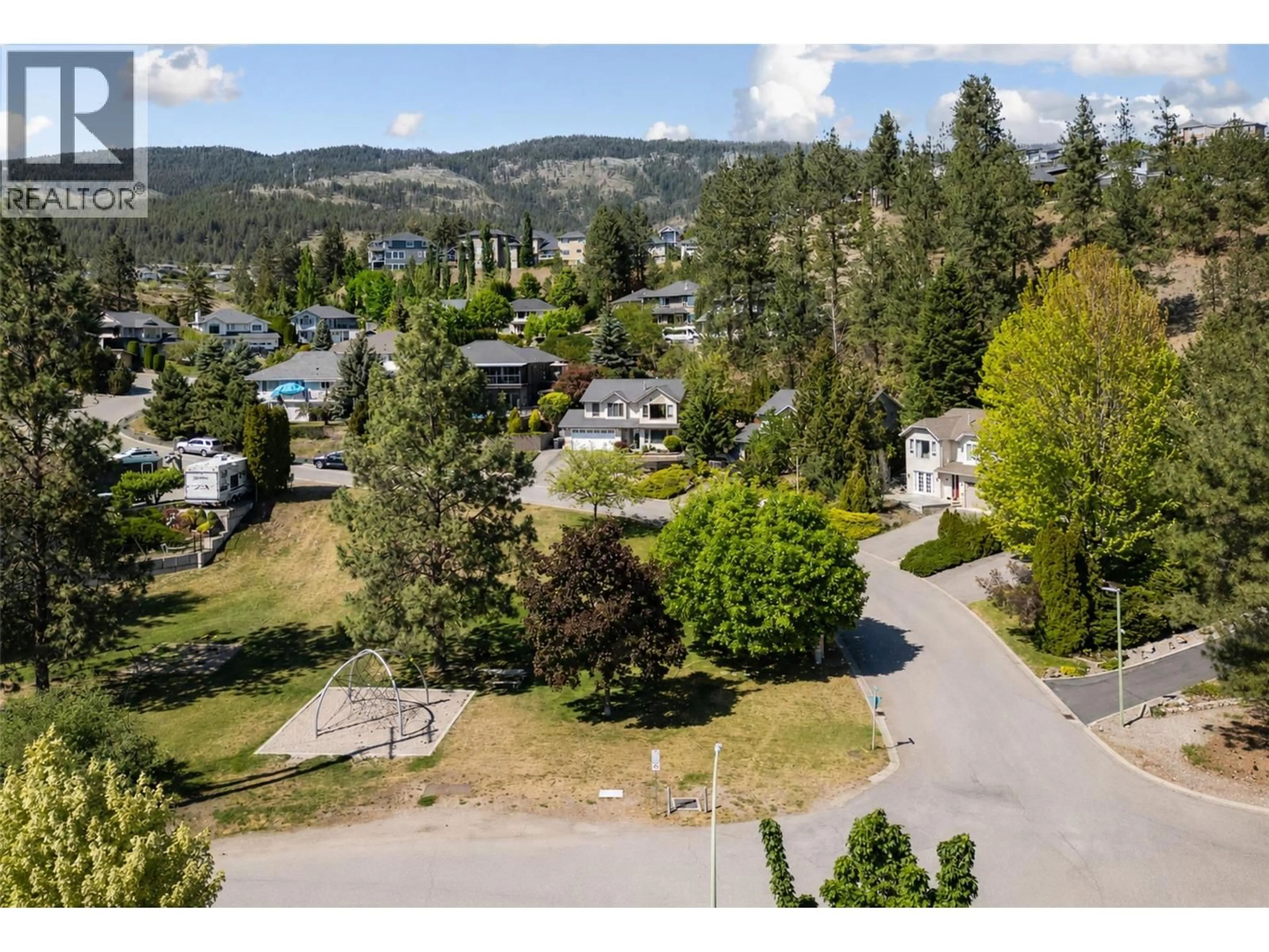 A pic from outside/outdoor area/front of a property/back of a property/a pic from drone, mountain view for 3183 BROADVIEW PLACE, West Kelowna British Columbia V4T1M9